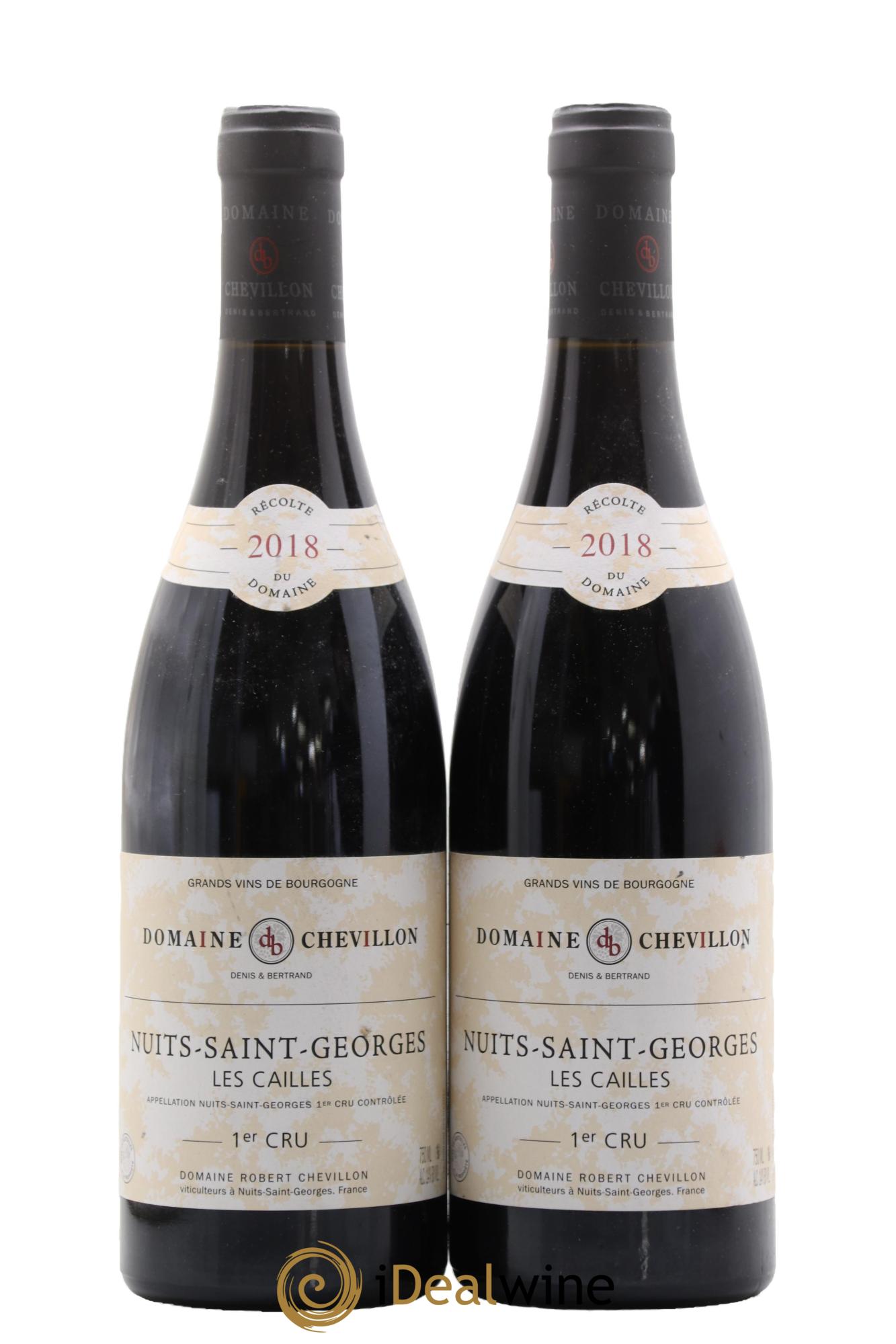 Nuits Saint-Georges 1er Cru Les Cailles Robert Chevillon  2018 - Lot de 2 bouteilles - 0