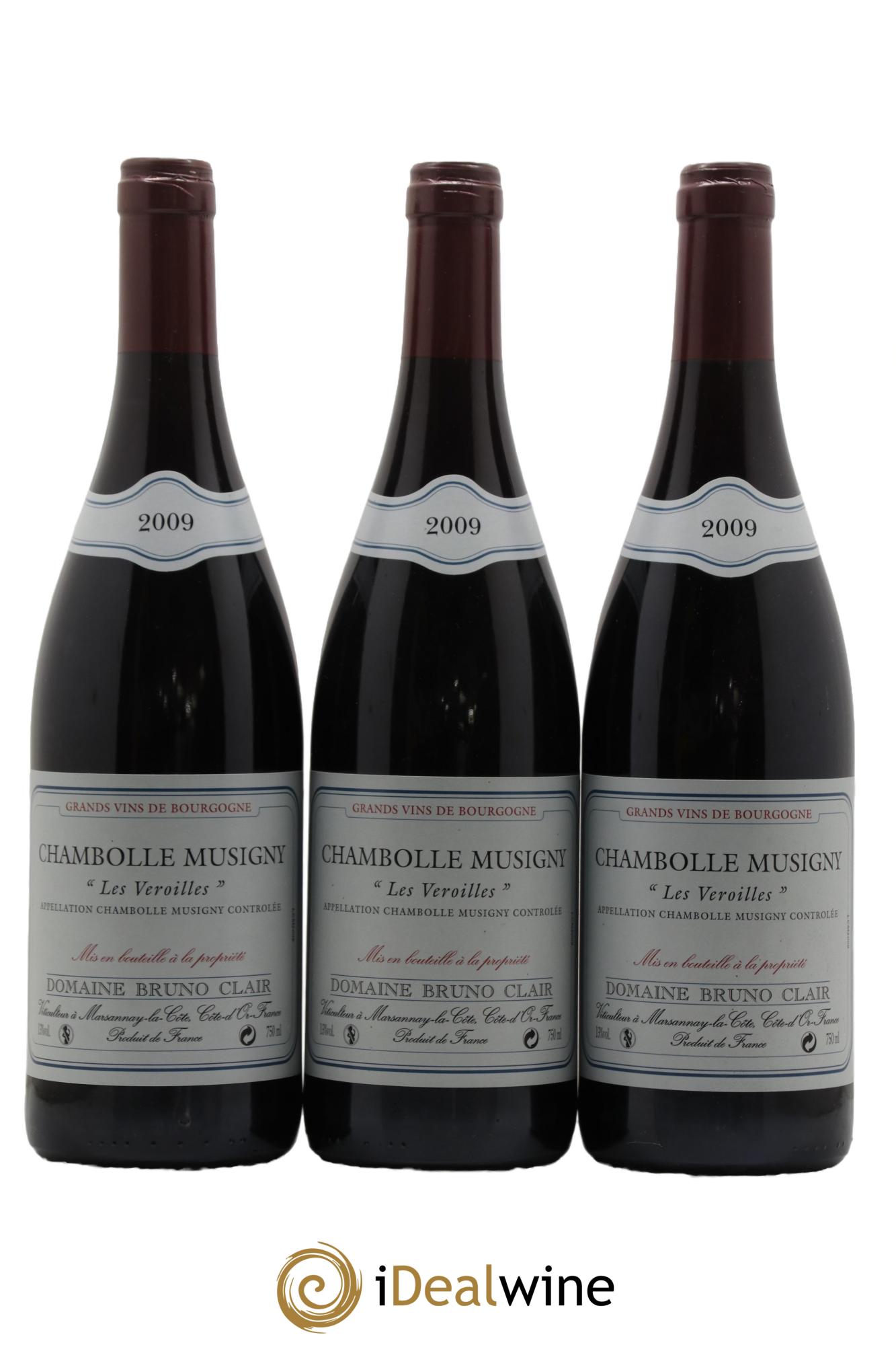 Chambolle-Musigny Les Veroilles Bruno Clair (Domaine)  2009 - Lot of 3 bottles - 0