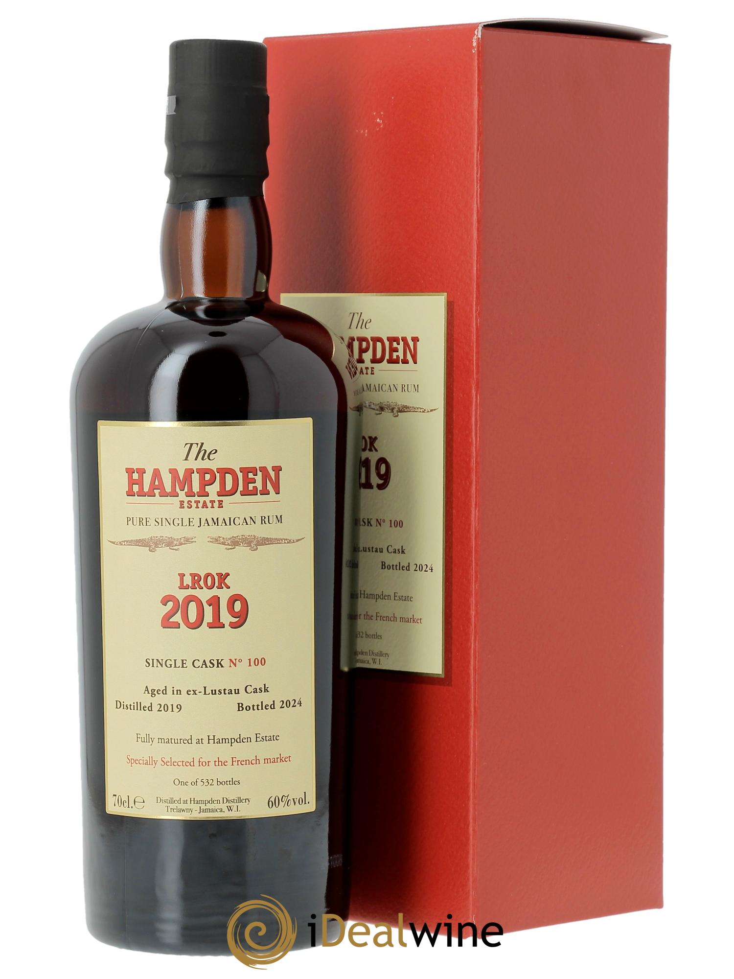 Rhum Hampden LROK Ex-Lustau Single Cask n°100 2019 - Posten von 1 Flasche - 0