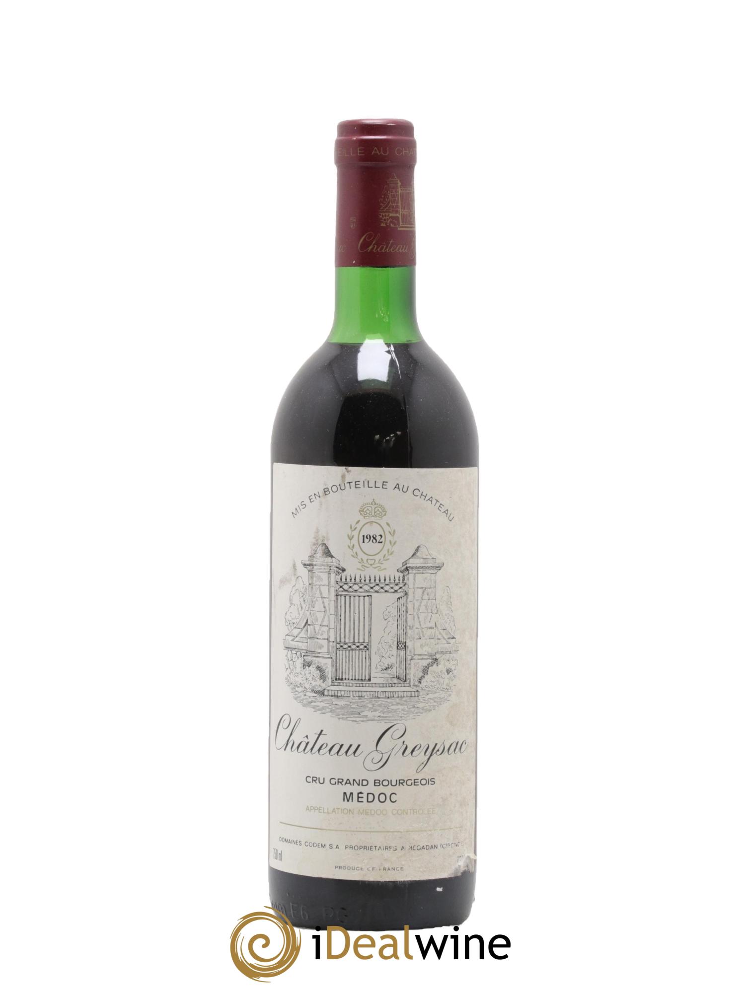 Château Greysac Cru Bourgeois 1982 - Posten von 1 Flasche - 0