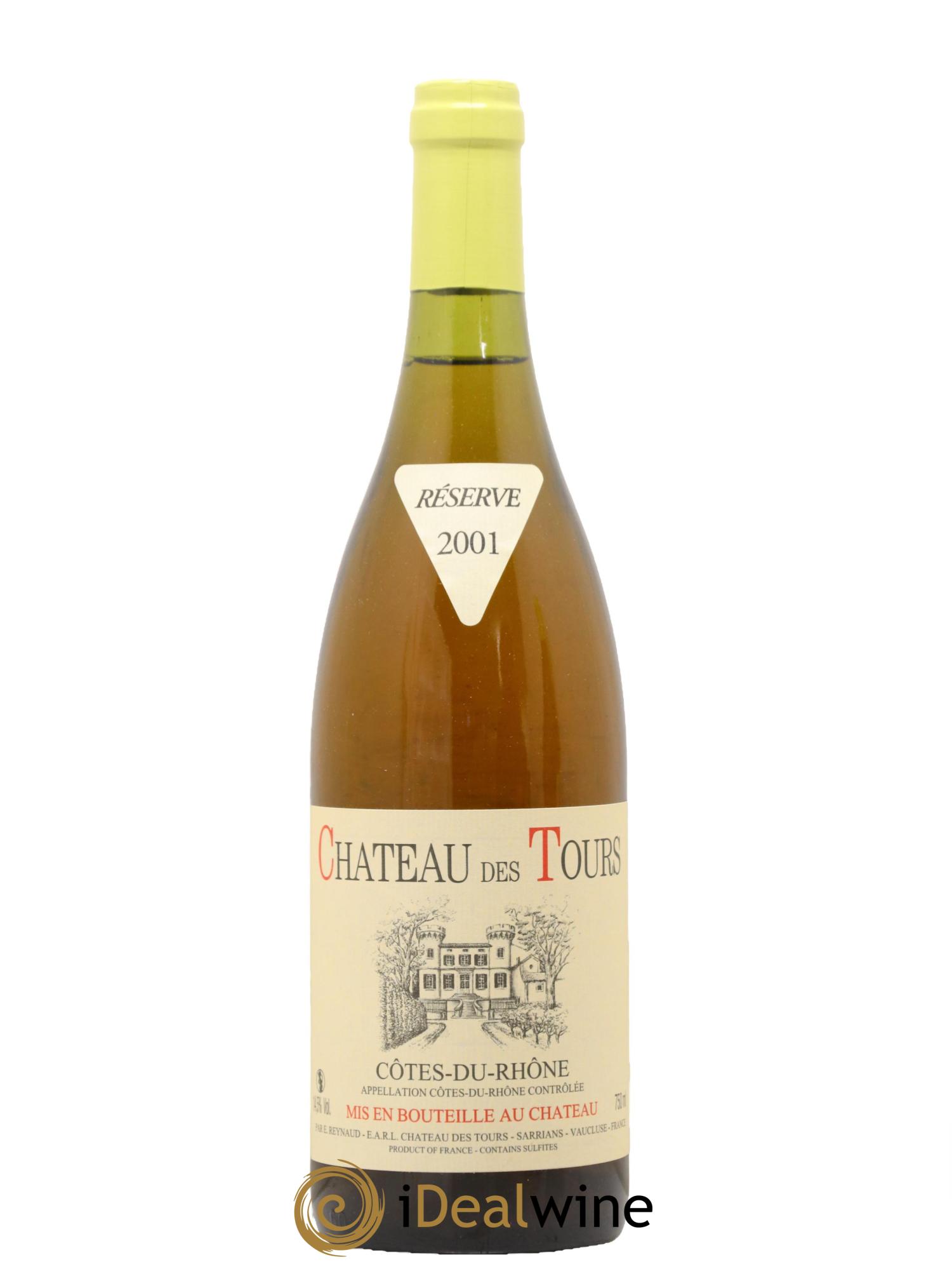 Côtes du Rhône Château des Tours Emmanuel Reynaud 2001 - Lot de 1 bouteille - 0