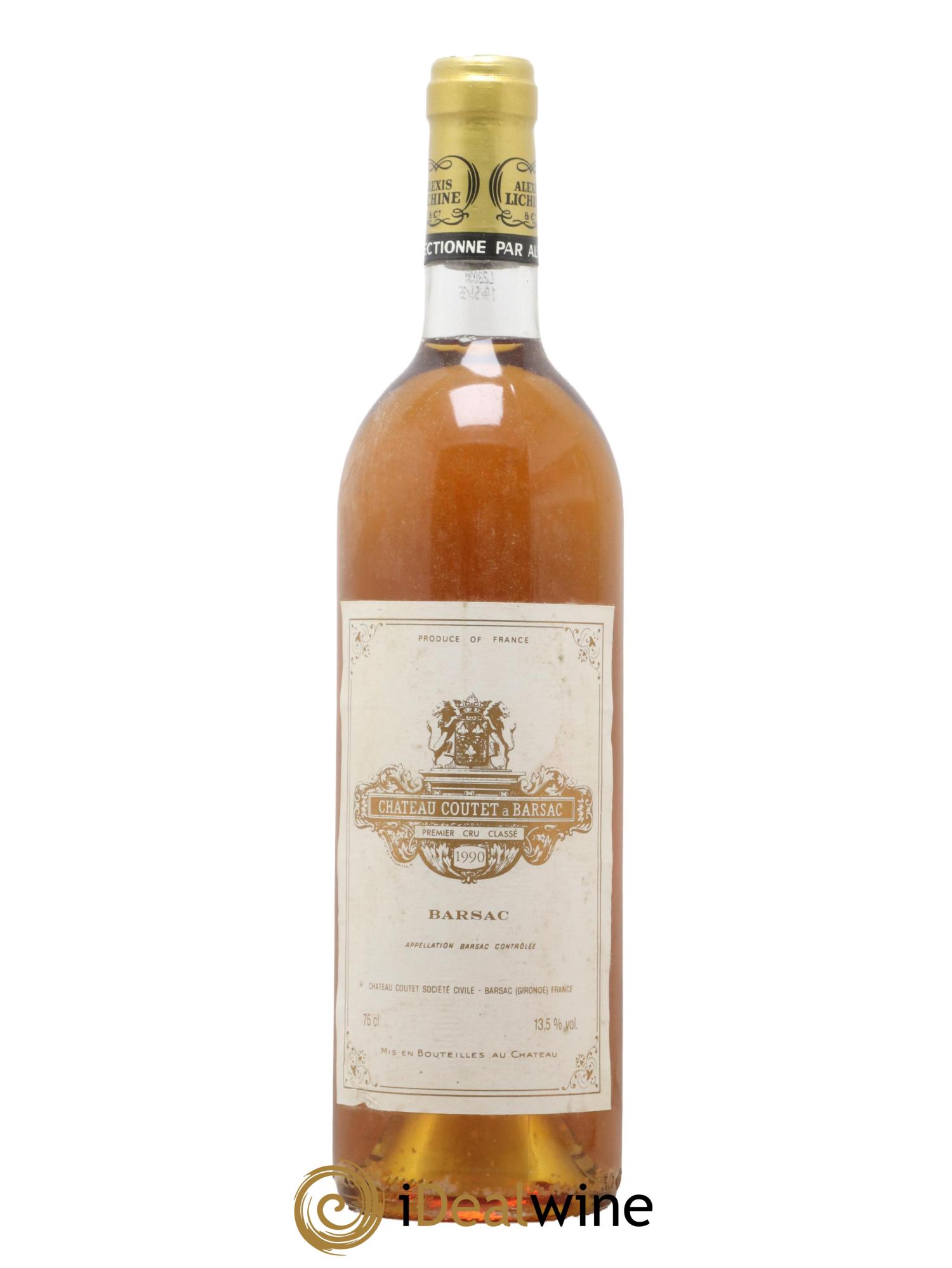 Château Coutet 1er Grand Cru Classé 1990 - Lotto di 1 bottiglia - 0