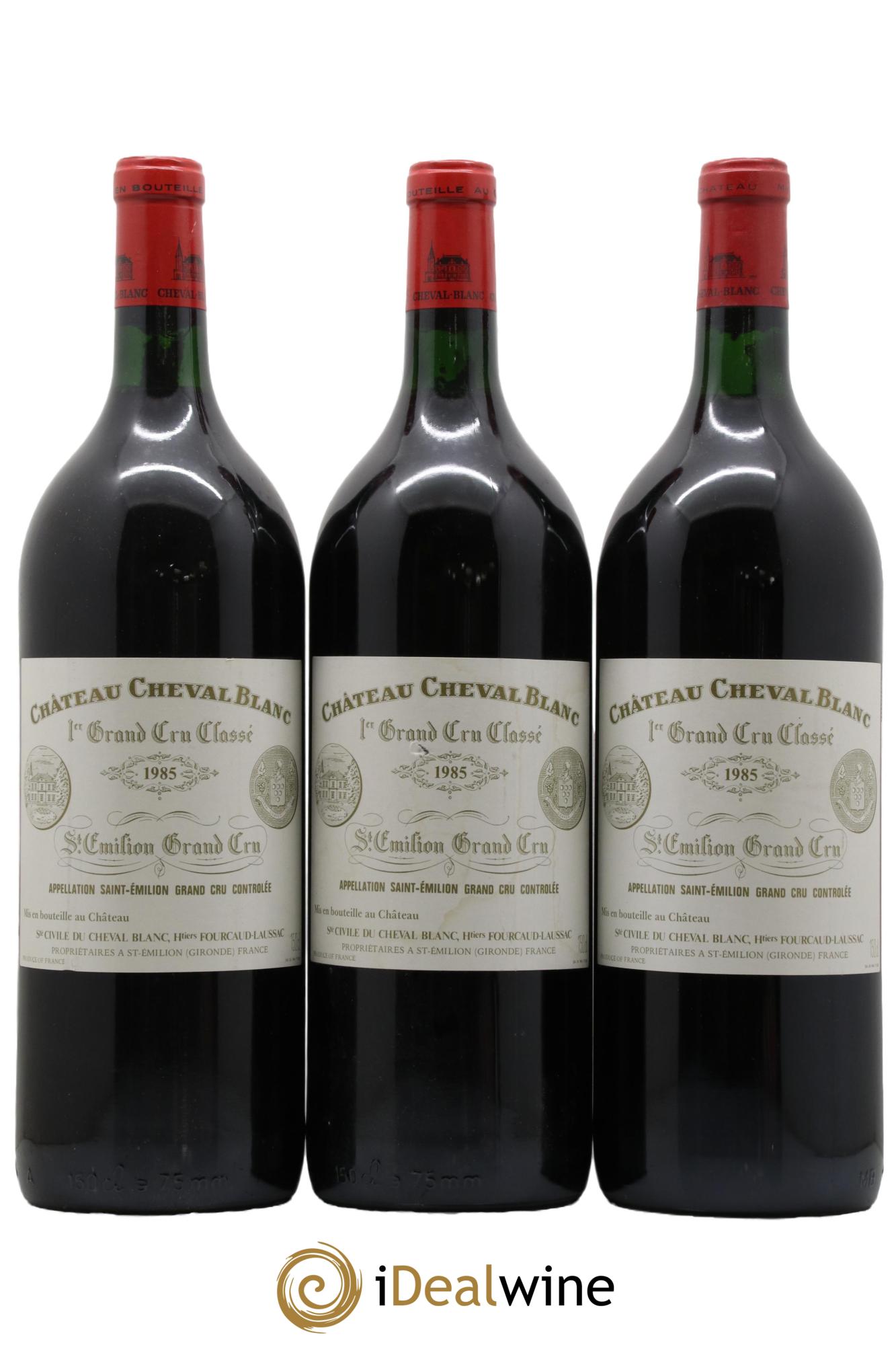 Château Cheval Blanc 1er Grand Cru Classé A 1985 - Lot of 3 magnums - 0