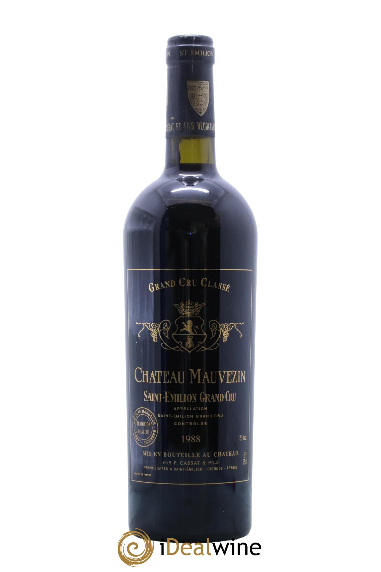 Château Mauvezin  1988 - Lot de 1 bouteille - 0