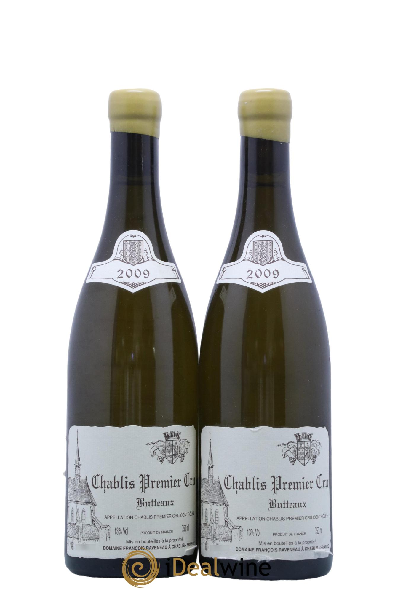 Chablis 1er Cru Butteaux Raveneau (Domaine) 2009 - Lot de 2 bouteilles - 0