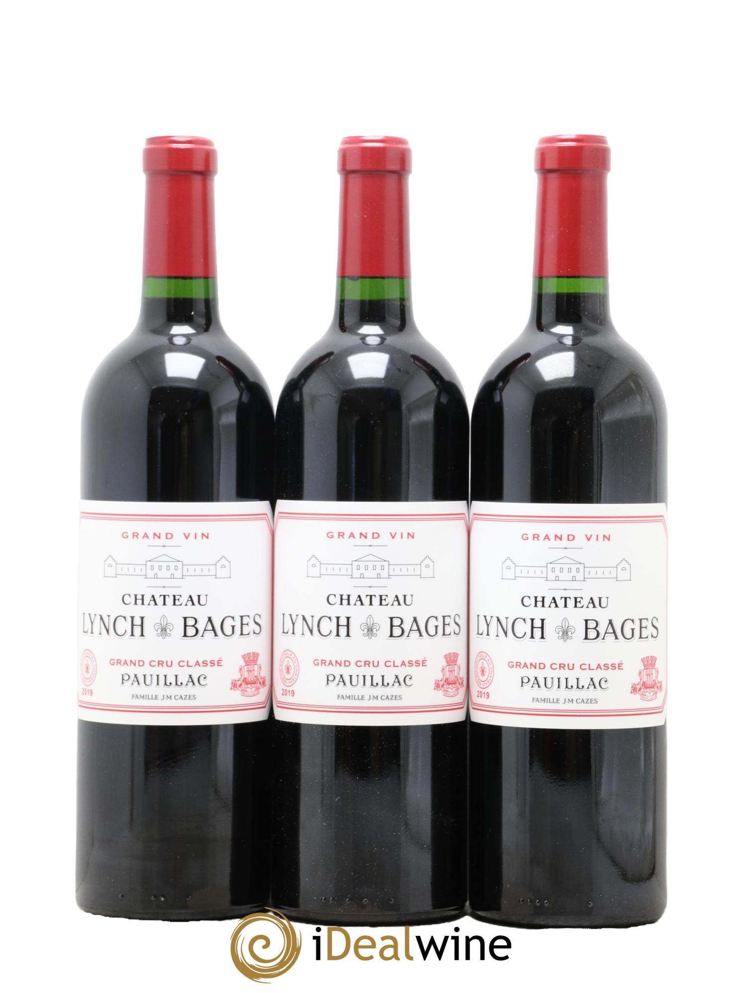 Château Lynch Bages 5ème Grand Cru Classé 2019 - Lot de 3 bouteilles - 0