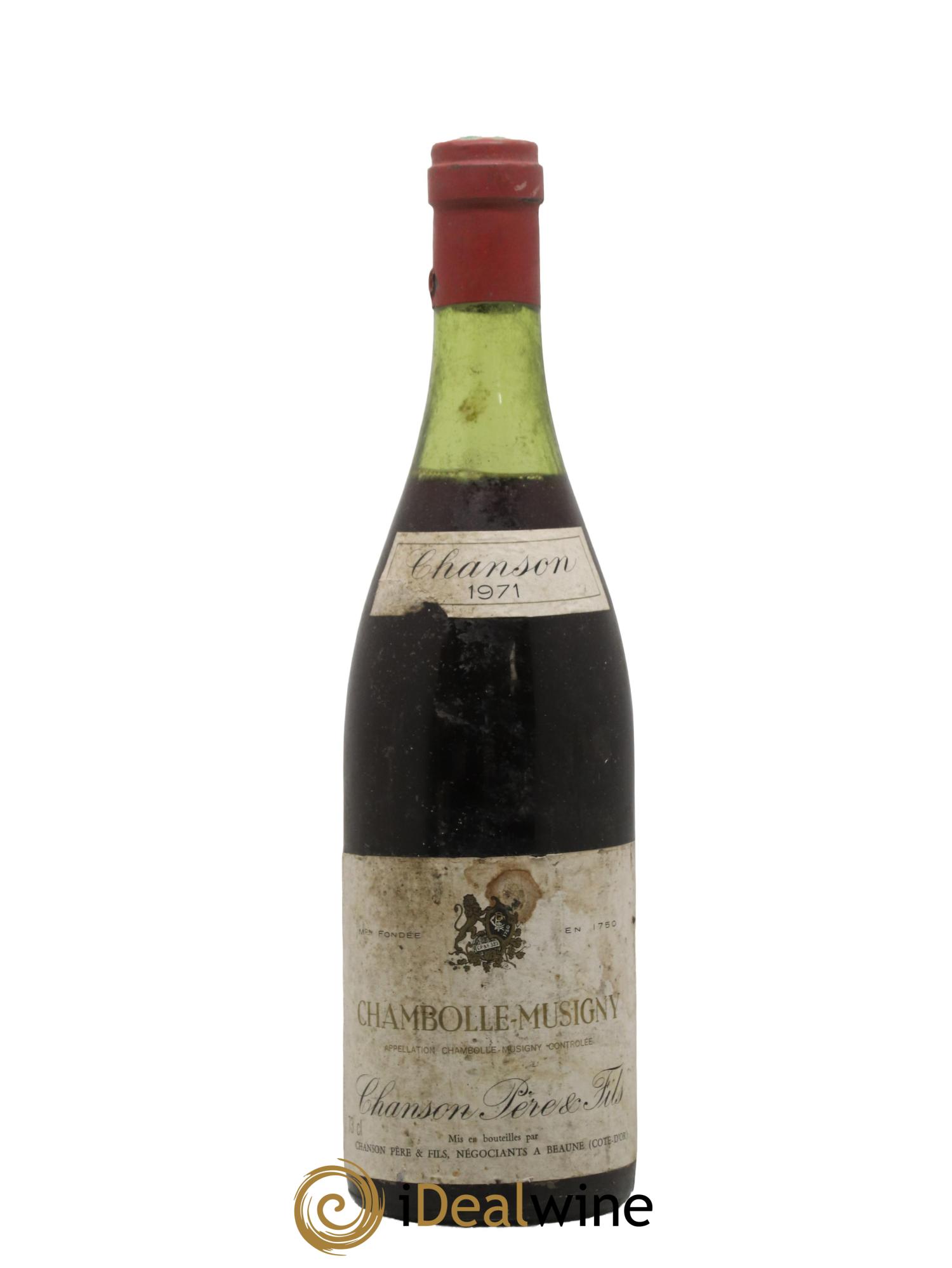 Chambolle-Musigny Domaine Chanson 1971 - Posten von 1 Flasche - 0