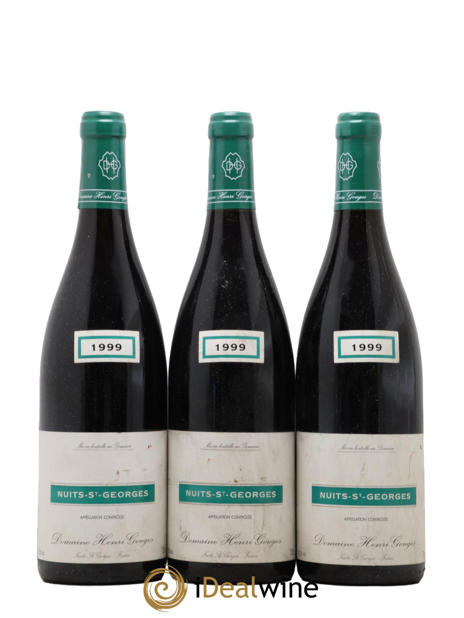 Nuits Saint-Georges Henri Gouges 1999 - Lot de 3 bouteilles - 0