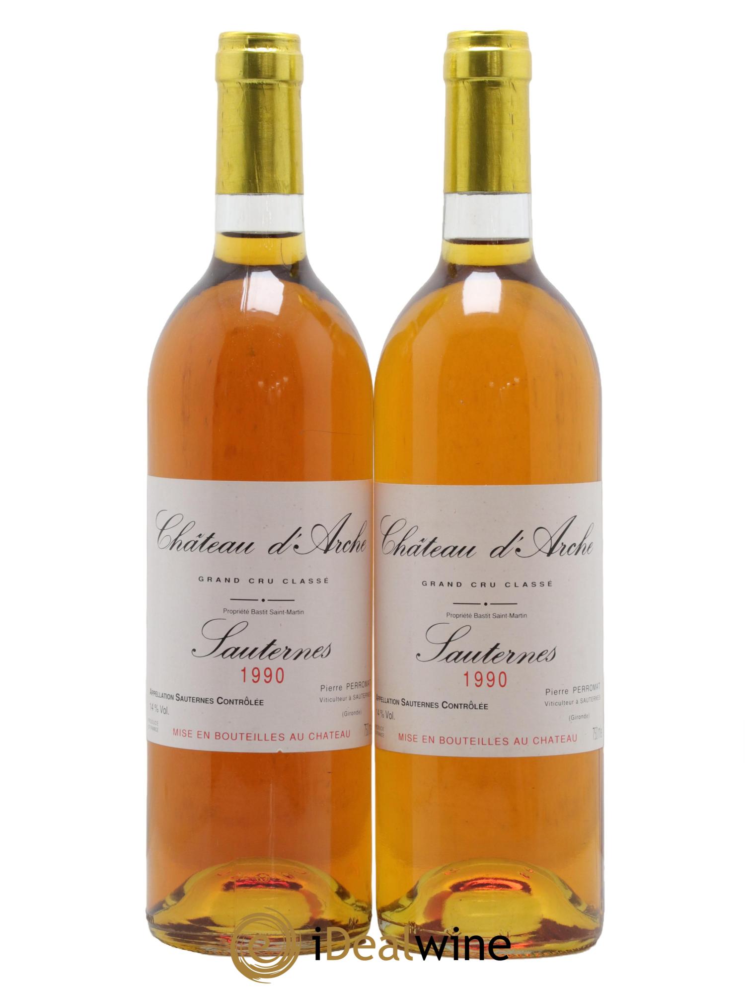 Château d' Arche 2ème Grand Cru Classé 1990 - Lot de 2 bouteilles - 0