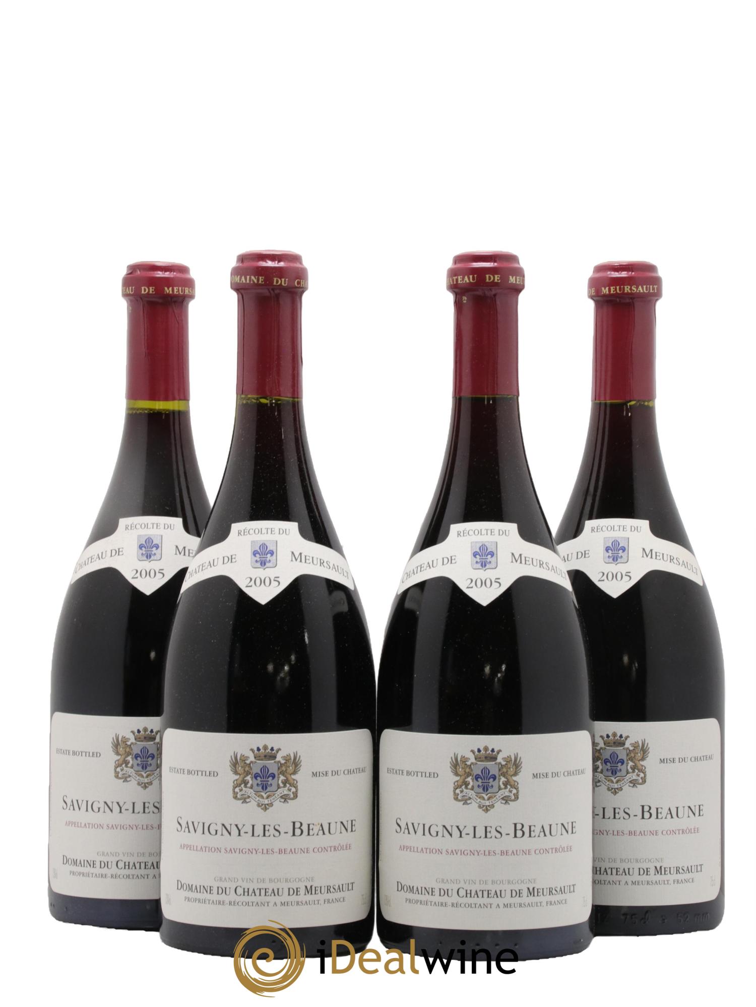 Savigny-lès-Beaune Château de Meursault 2005 - Lot of 4 bottles - 0