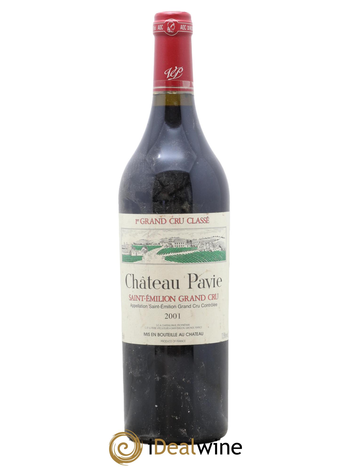 Château Pavie 1er Grand Cru Classé A 2001 - Lot de 1 bouteille - 0