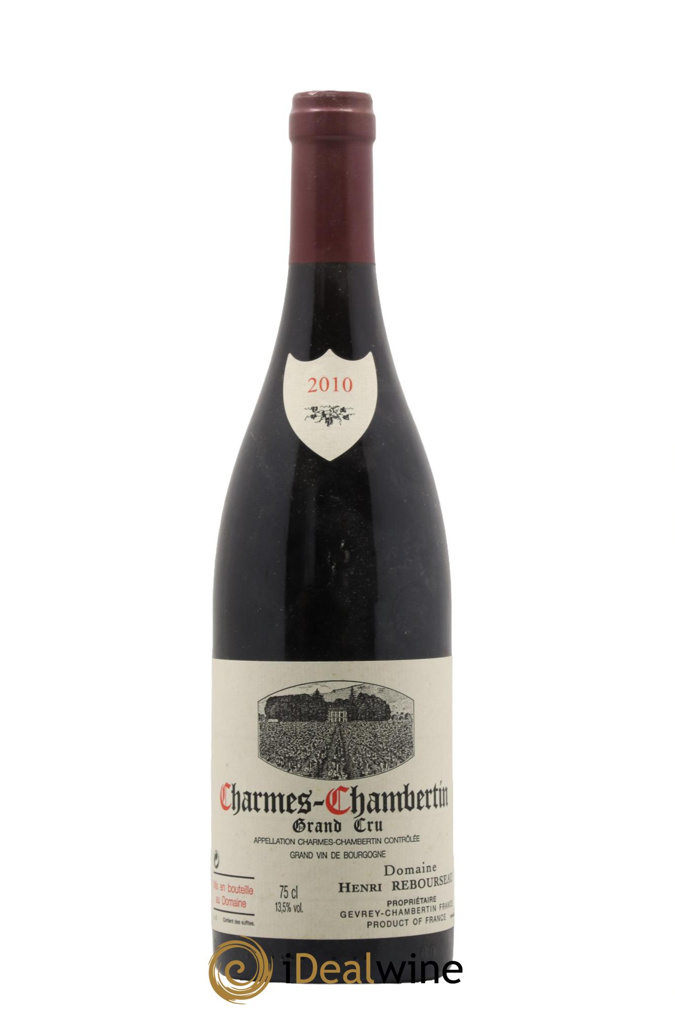 Charmes-Chambertin Grand Cru Henri Rebourseau 2010 - Posten von 1 Flasche - 0