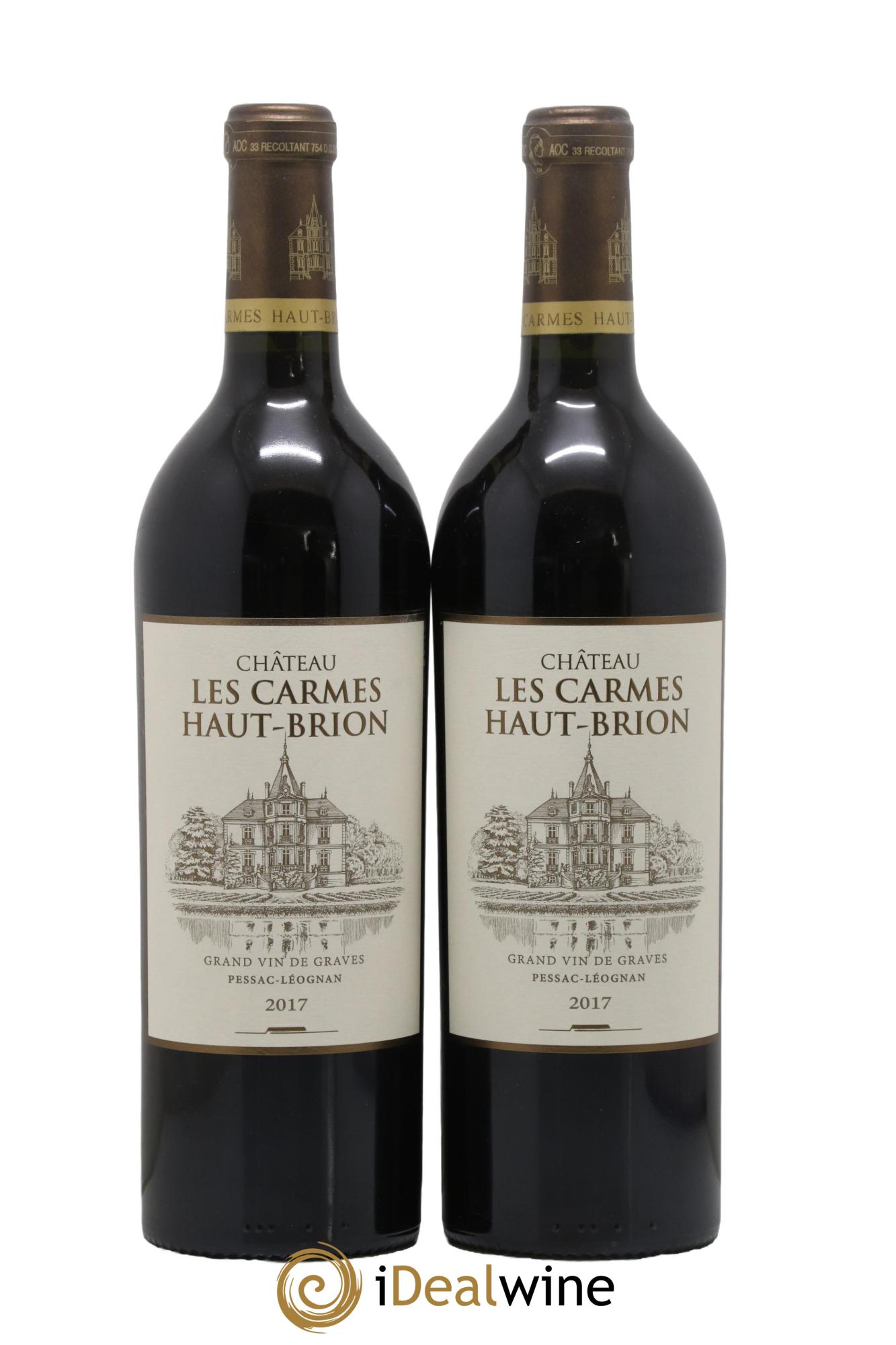 Château Les Carmes Haut-Brion  2017 - Lot of 2 bottles - 0