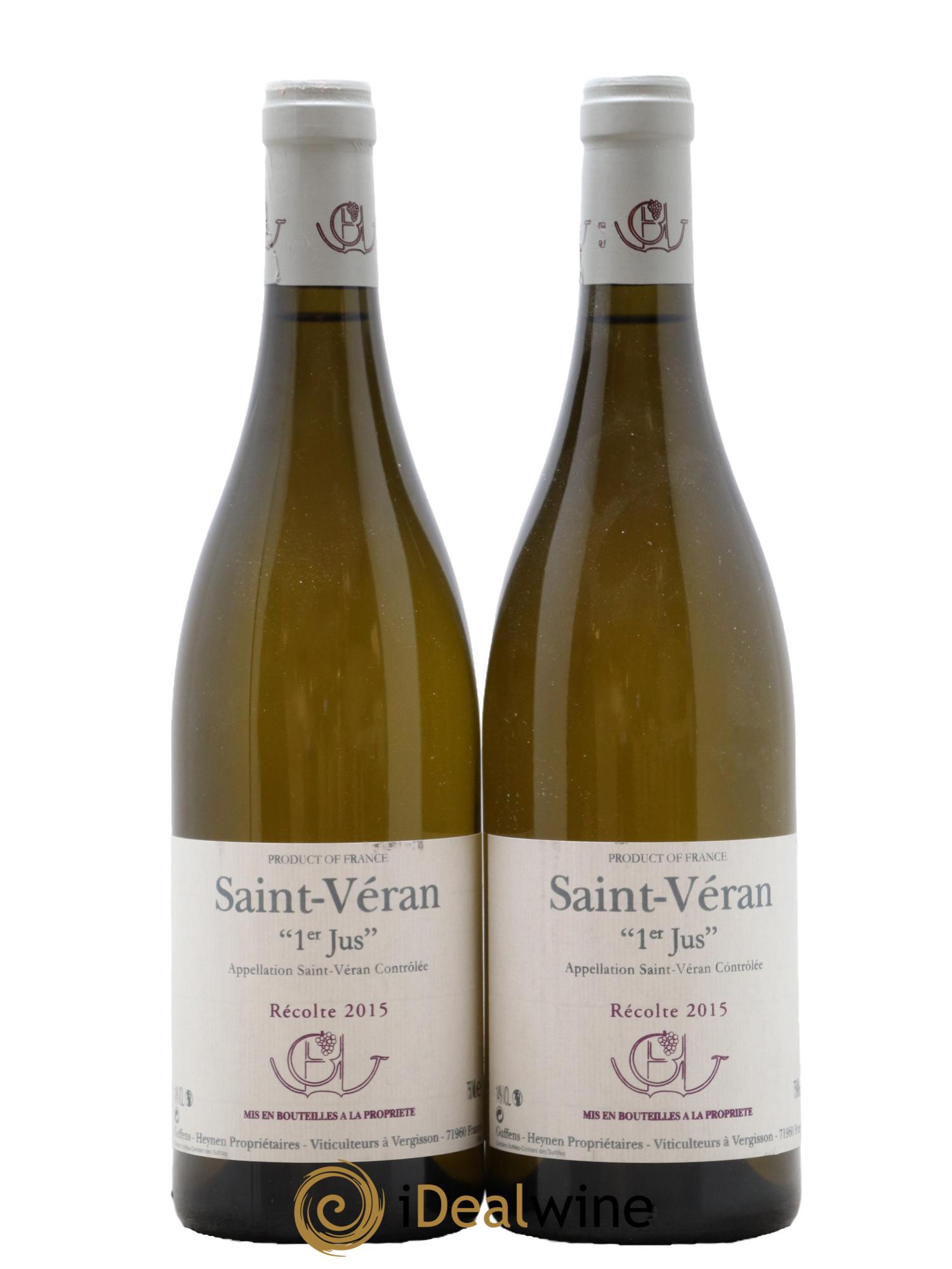 Saint-Véran 1er Jus Guffens-Heynen 2015 - Posten von 2 Flaschen - 0