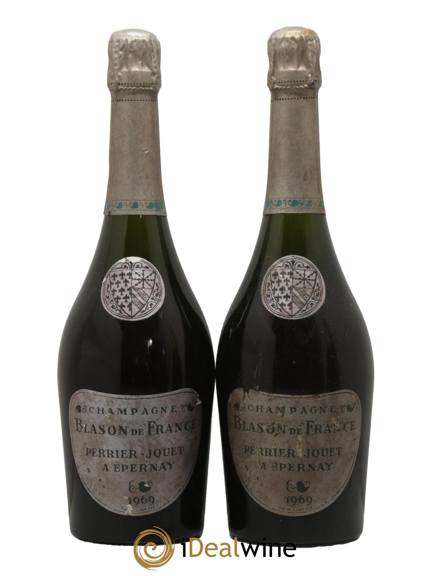 Blason de France Perrier-Jouët 1969 - Lot of 2 bottles - 0