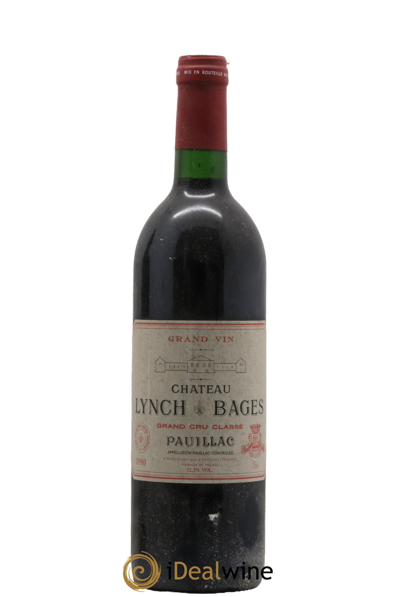 Château Lynch Bages 5ème Grand Cru Classé 1990 - Lotto di 1 bottiglia - 0