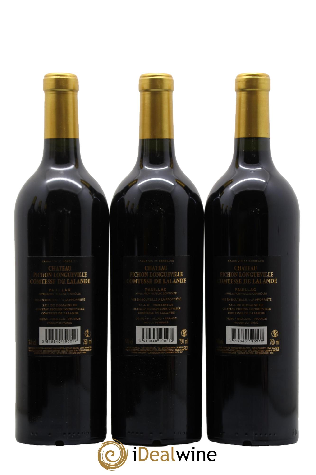 Château Pichon Longueville Comtesse de Lalande 2ème Grand Cru Classé 2019 - Lot de 6 bouteilles - 4