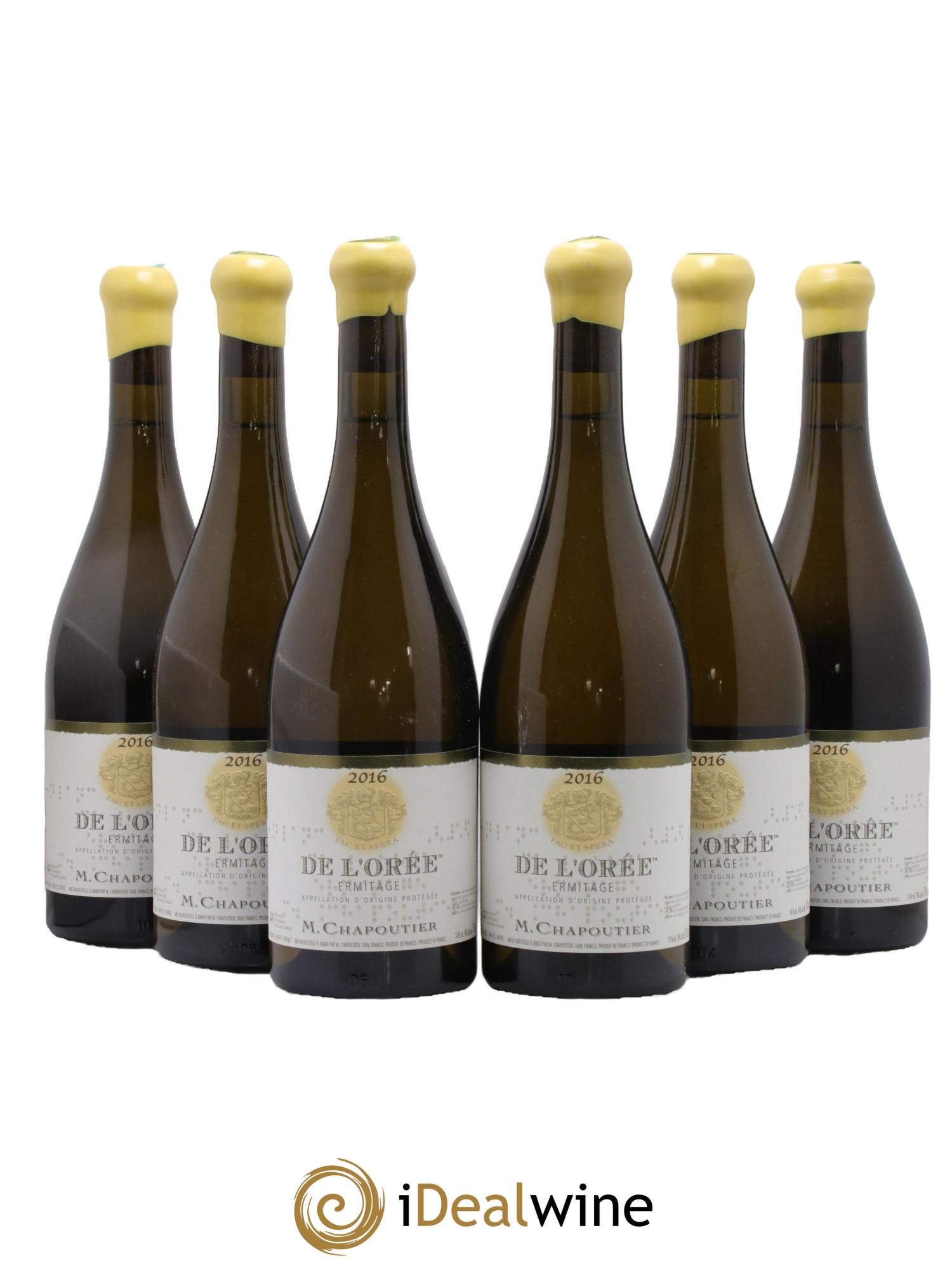 Hermitage Ermitage de l'Orée Chapoutier 2016 - Posten von 6 Flaschen - 0