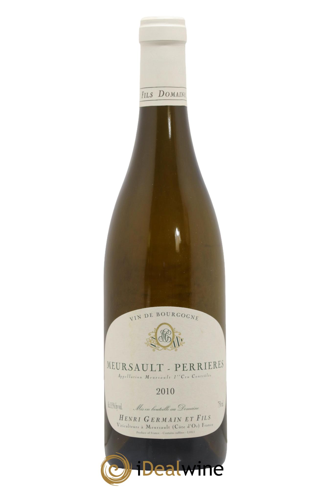 Meursault 1er Cru Perrières Henri Germain 2010 - Lot de 1 bouteille - 0