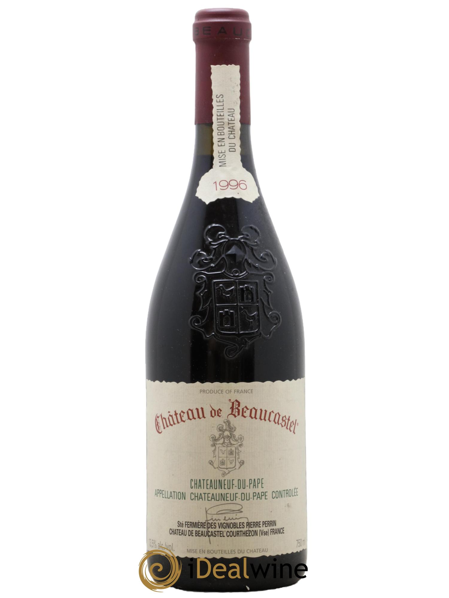 Châteauneuf-du-Pape Château de Beaucastel Famille Perrin 1996 - Lotto di 1 bottiglia - 0