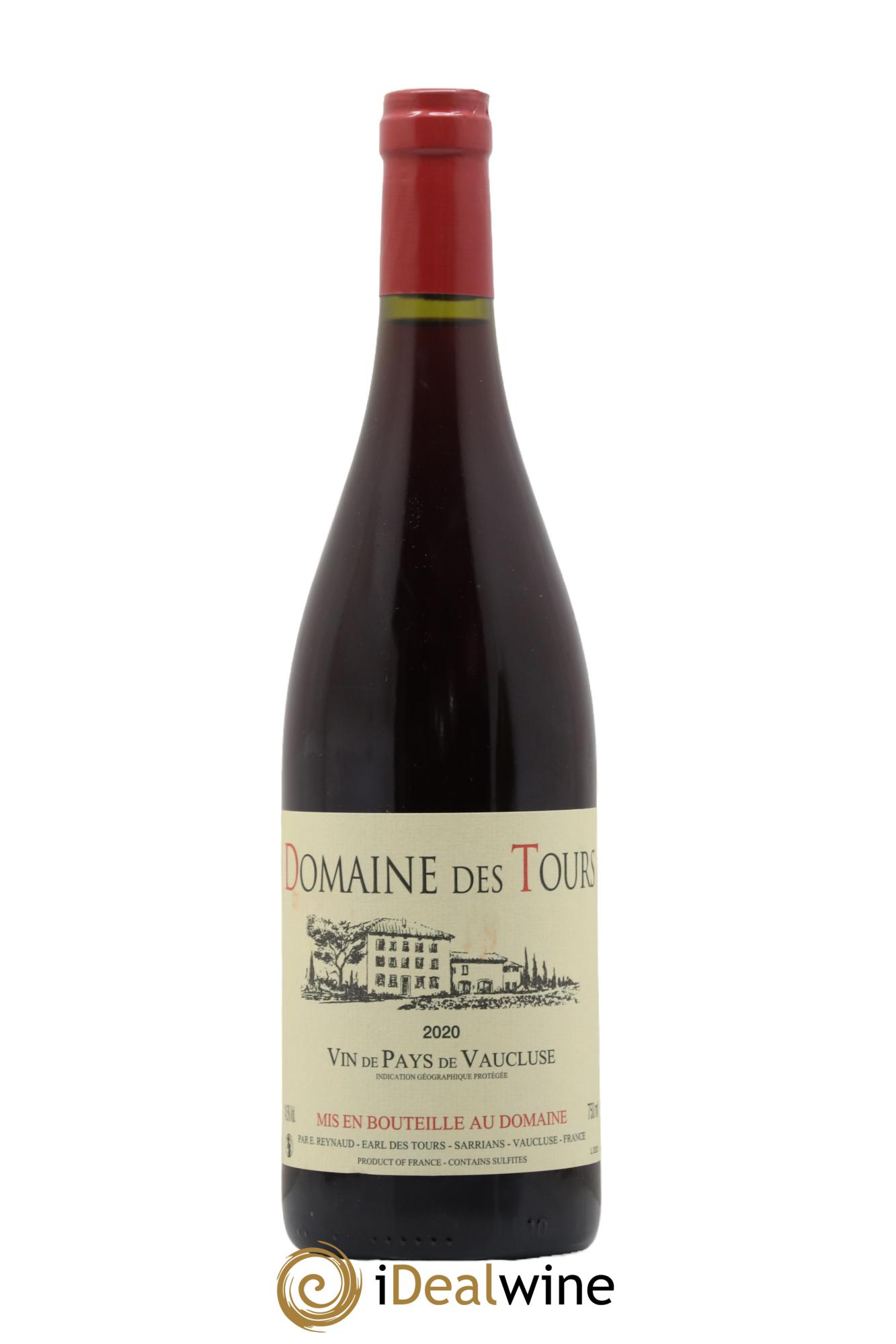 IGP Vaucluse (Vin de Pays de Vaucluse) Domaine des Tours Emmanuel Reynaud 2020 - Lot de 1 bouteille - 0