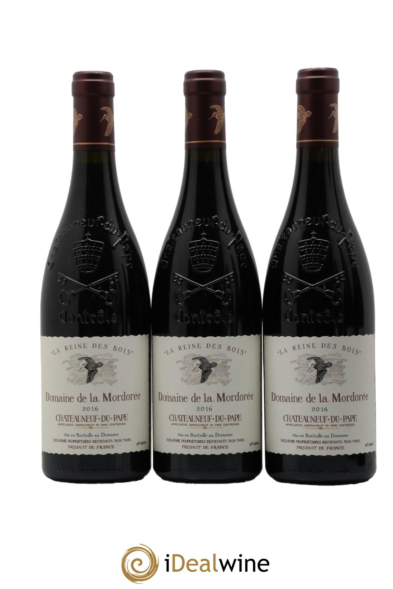 Châteauneuf-du-Pape  Cuvée de la Reine des Bois La Mordorée (Domaine de)  2016 - Lot of 6 bottles - 1