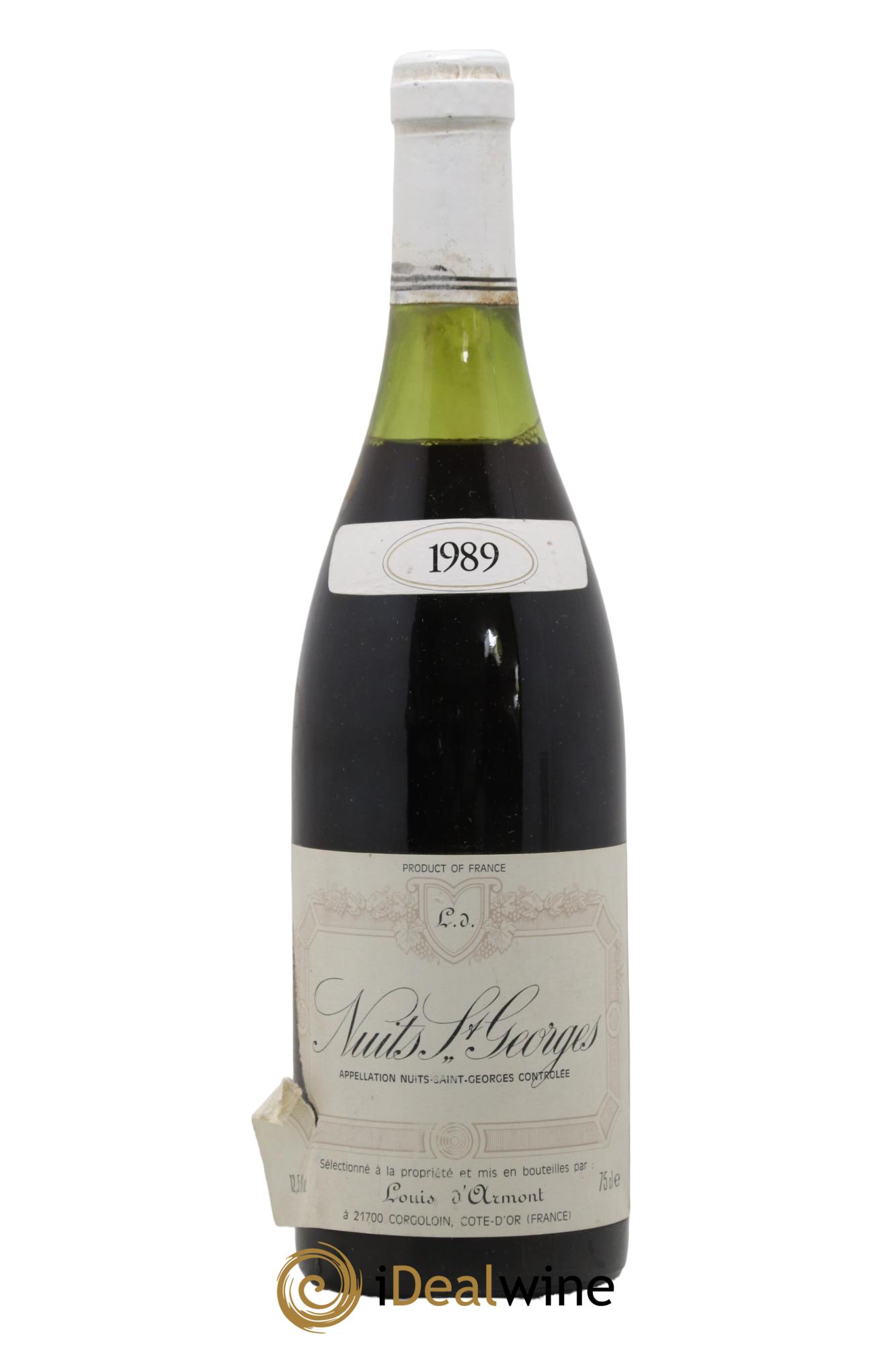 Nuits Saint-Georges Domaine Louis d Armont 1989 - Lot of 1 bottle - 0