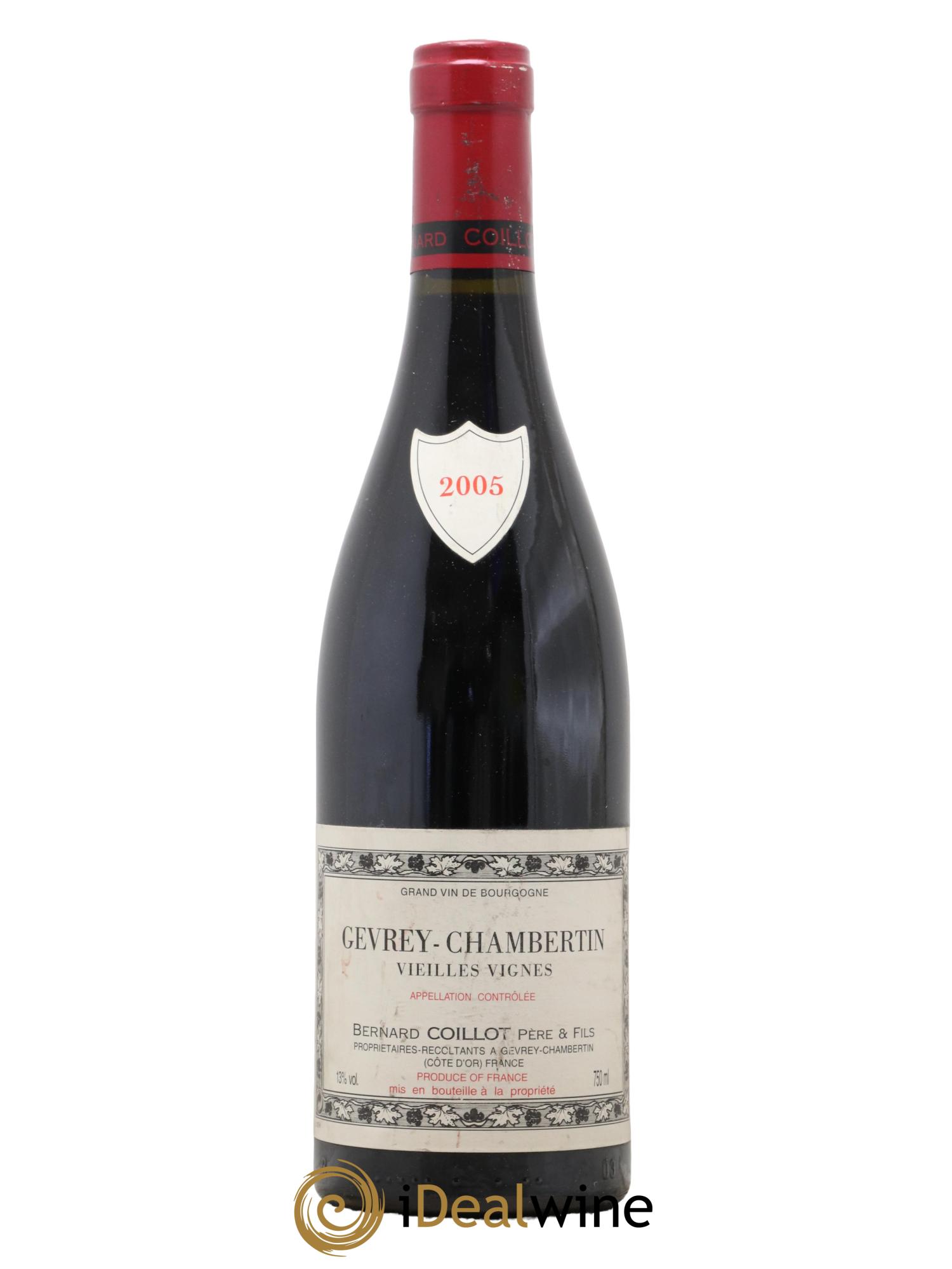 Gevrey-Chambertin Vieilles Vignes Domaine Coillot 2005 - Lot de 1 bouteille - 0