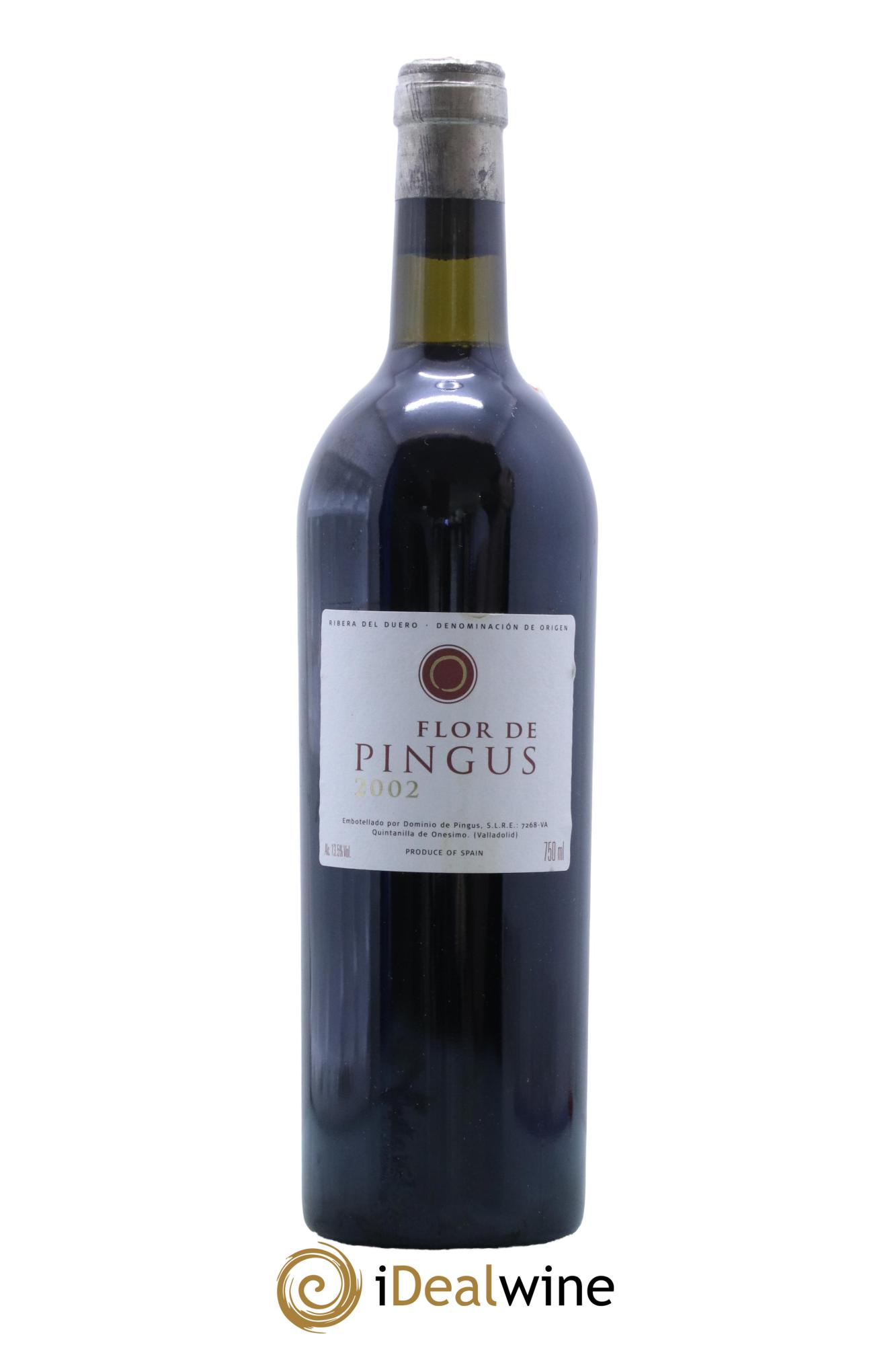 Ribera Del Duero Flor de Pingus Dominio de Pingus - Peter Sisseck  2002 - Lot de 1 bouteille - 0