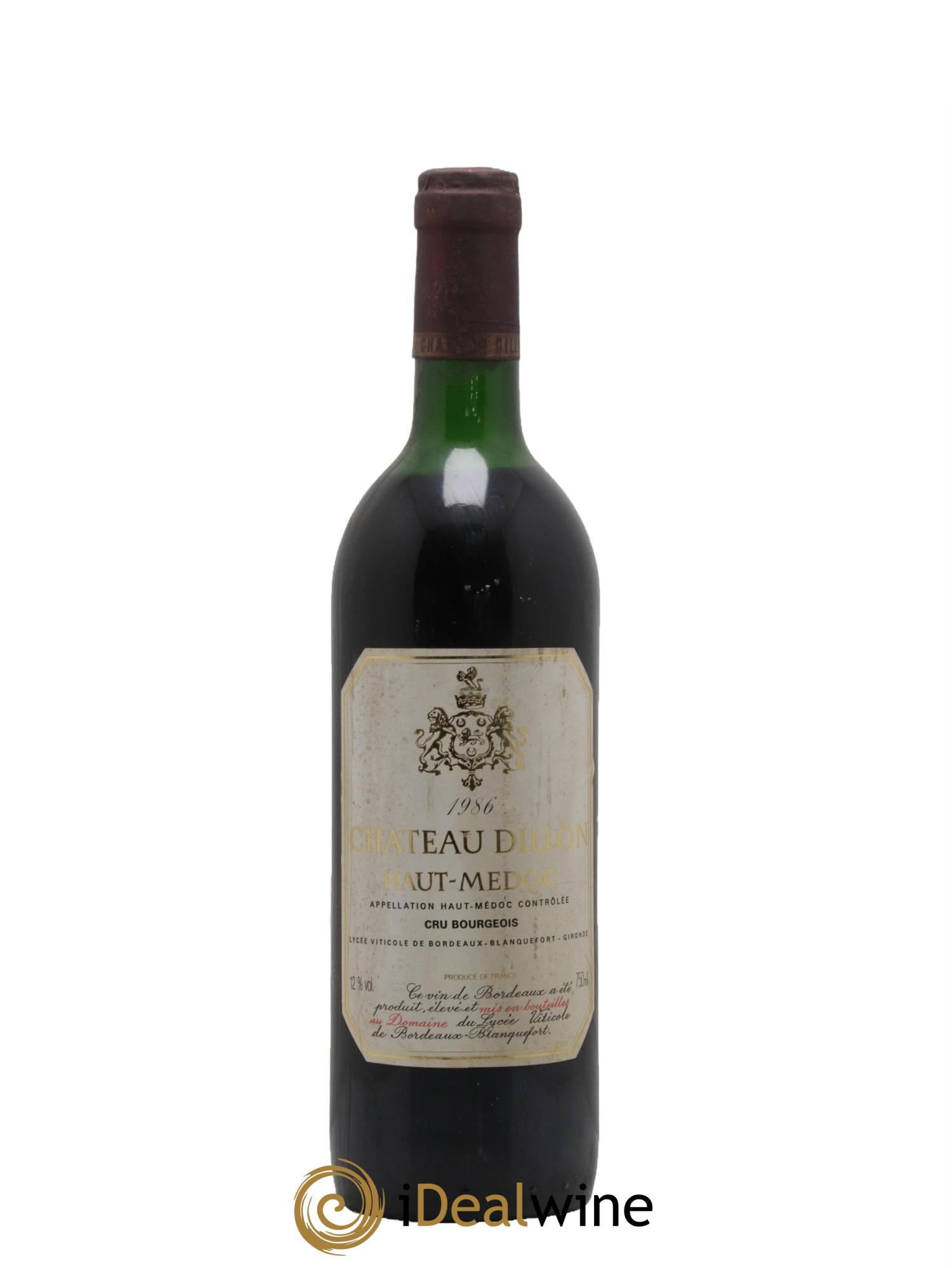 Château Dillon Cru Bourgeois 1986 - Lotto di 1 bottiglia - 0