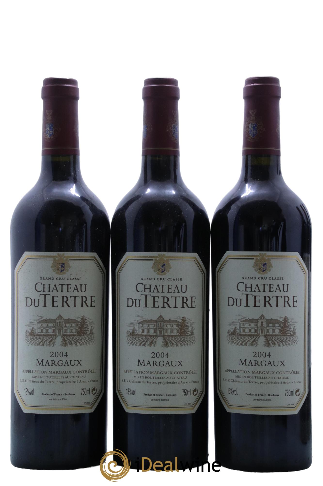 Château du Tertre 5ème Grand Cru Classé  2004 - Lot de 12 bouteilles - 3