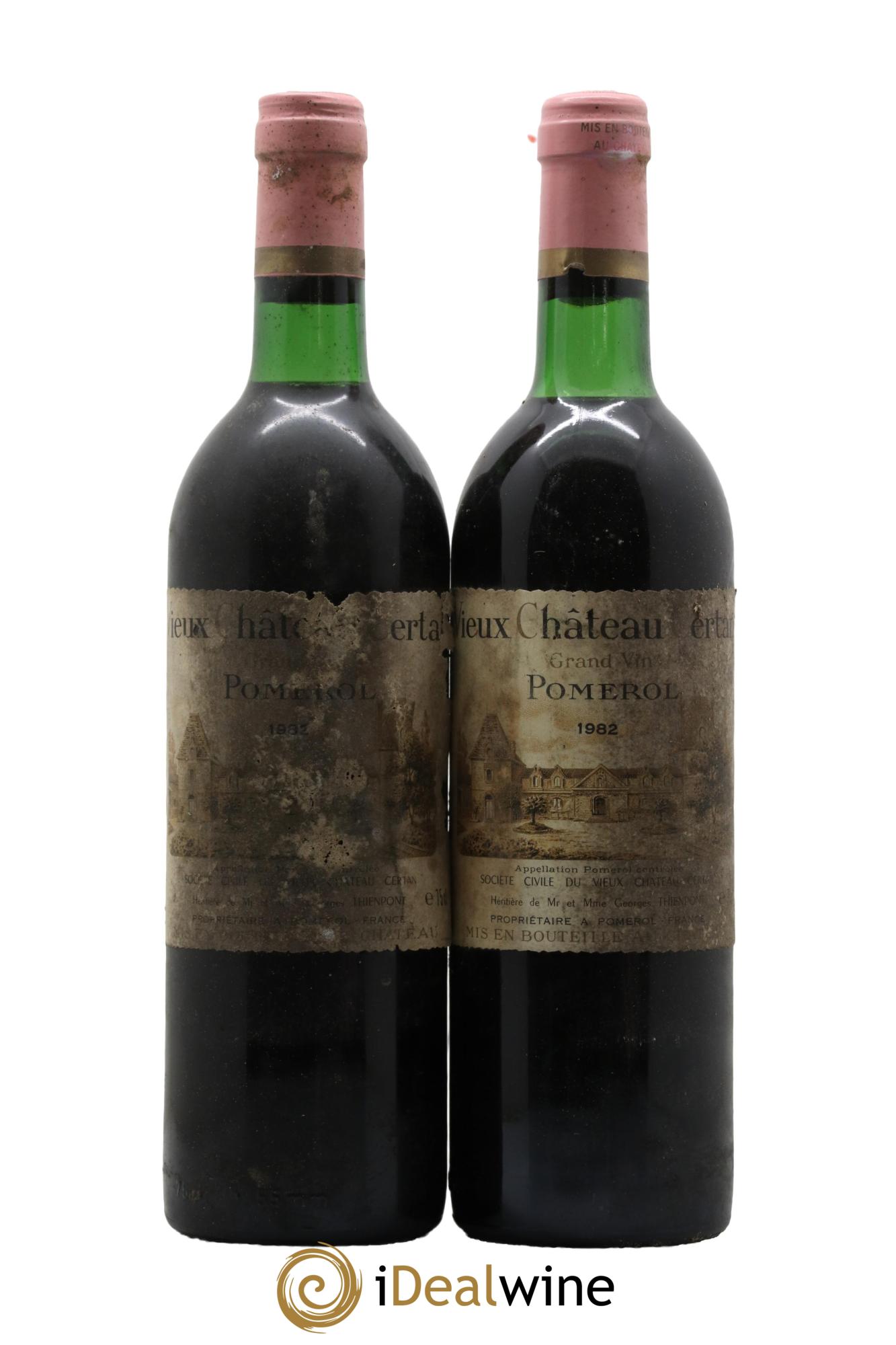 Vieux Château Certan 1982 - Lot of 2 bottles - 0