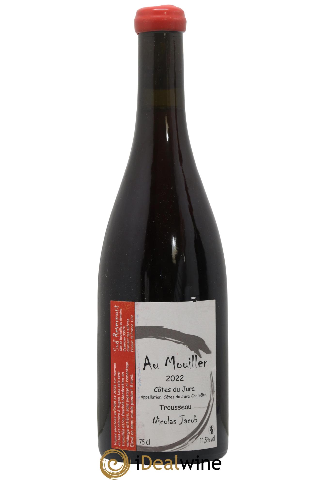 Côtes du Jura Trousseau Au Mouiller Nicolas Jacob  2022 - Lot de 1 bouteille - 0