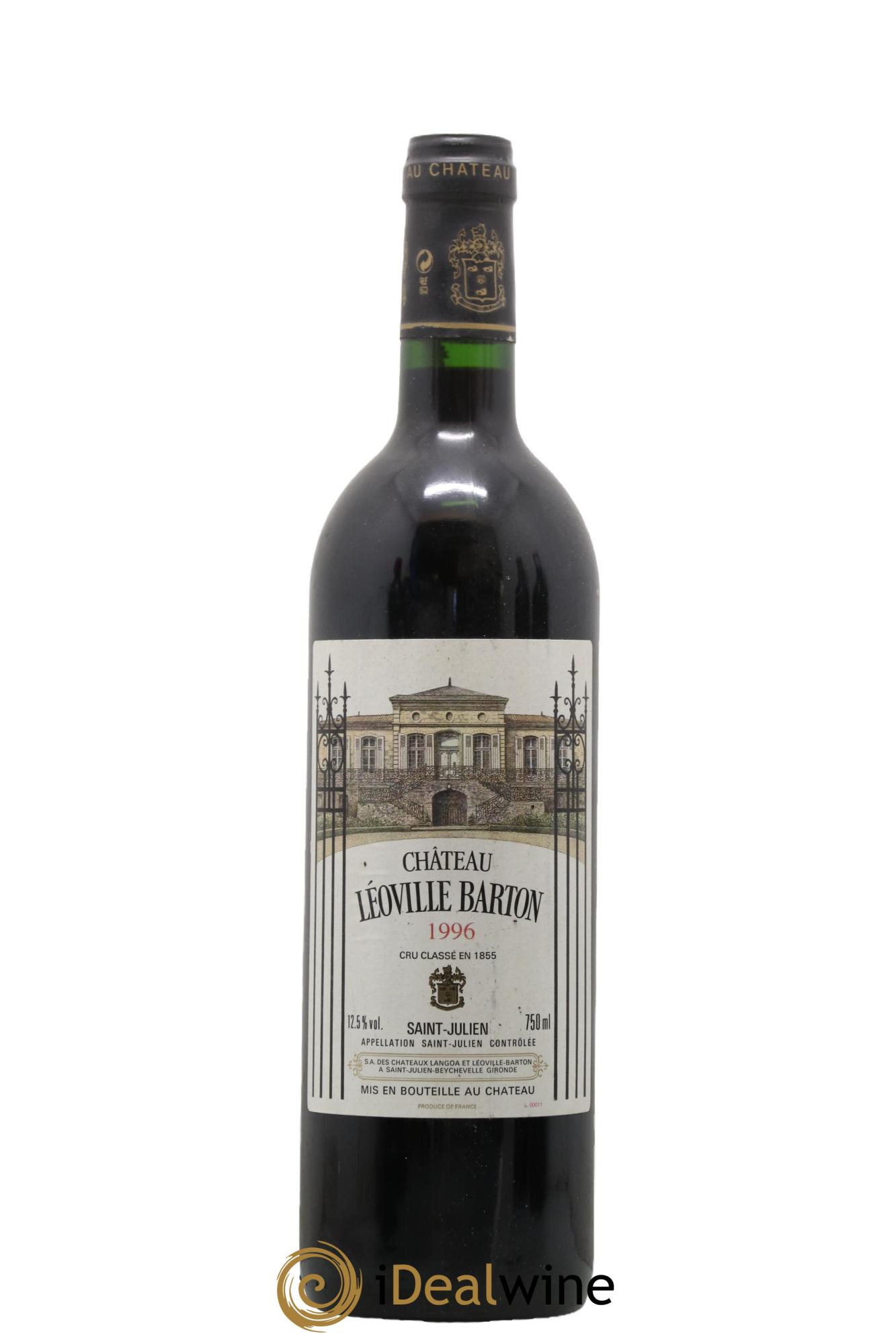 Château Léoville Barton 2ème Grand Cru Classé 1996 - Lotto di 1 bottiglia - 0