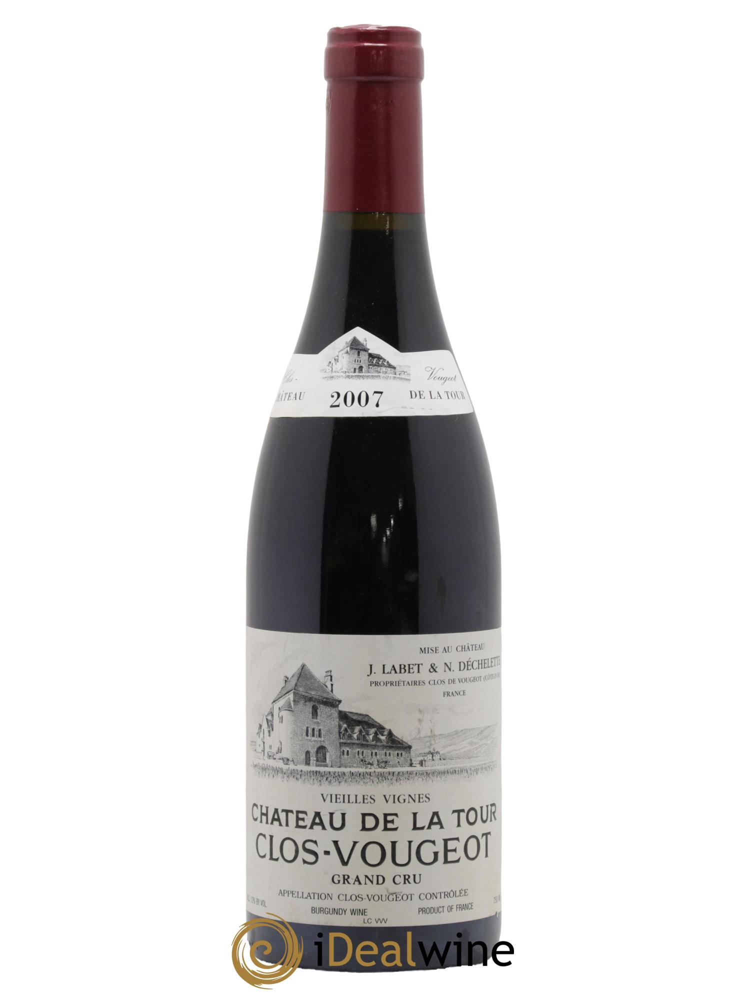 Clos de Vougeot Grand Cru Vieilles Vignes Château de La Tour 2007 - Lotto di 1 bottiglia - 0