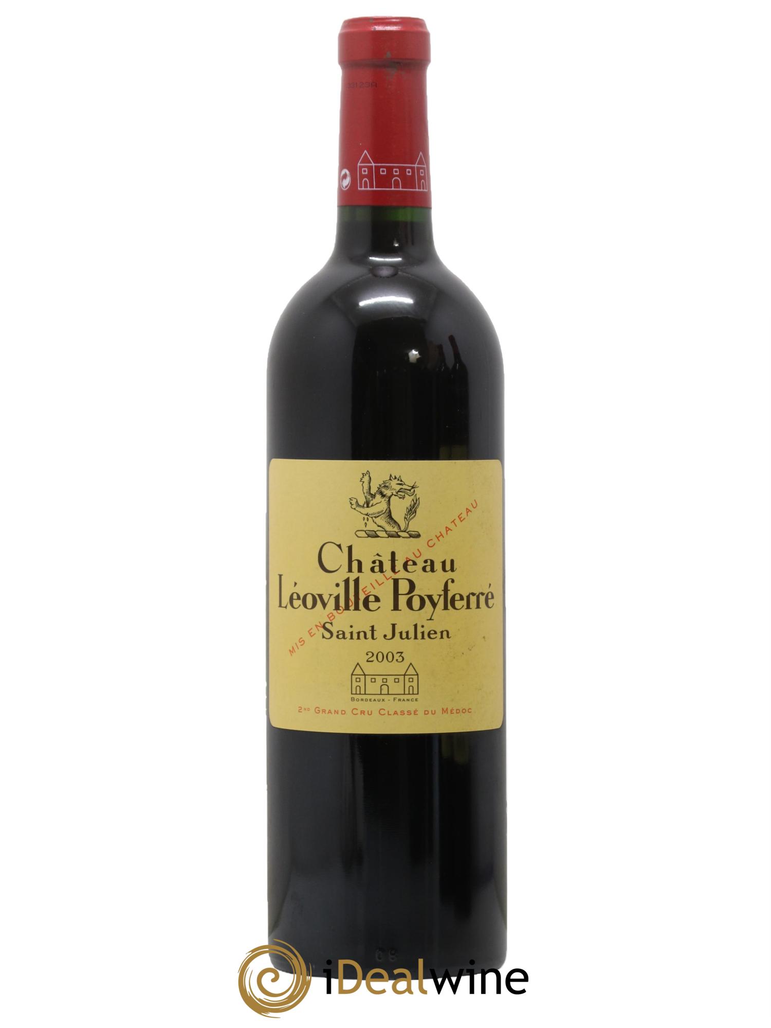 Château Léoville Poyferré 2ème Grand Cru Classé 2003 - Lot de 1 bouteille - 0