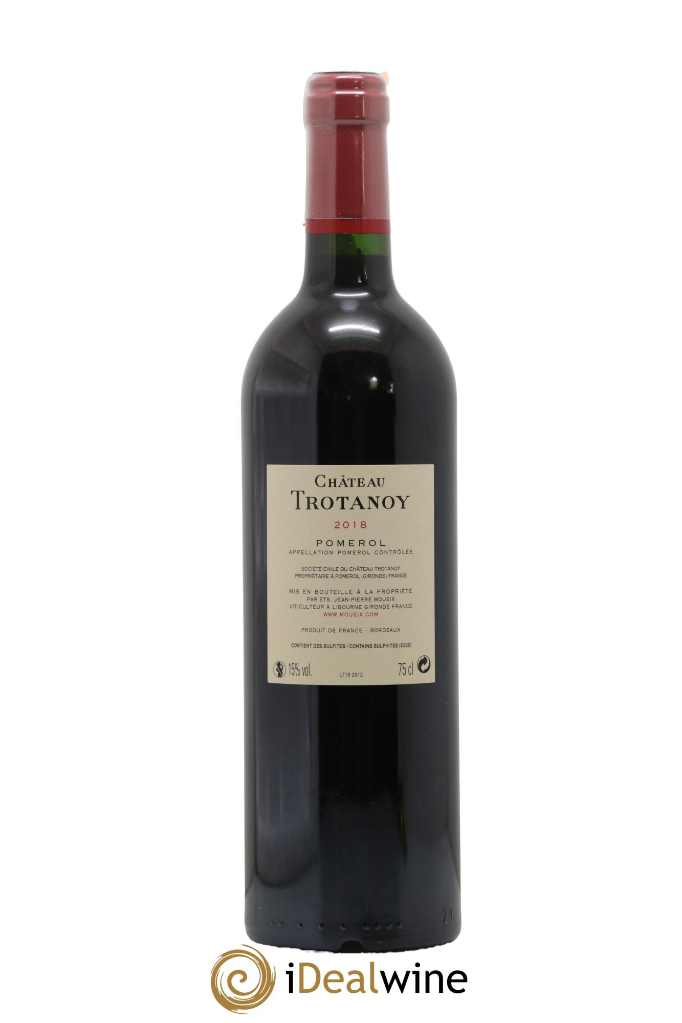 Château Trotanoy 2018 - Lot de 1 bouteille - 1