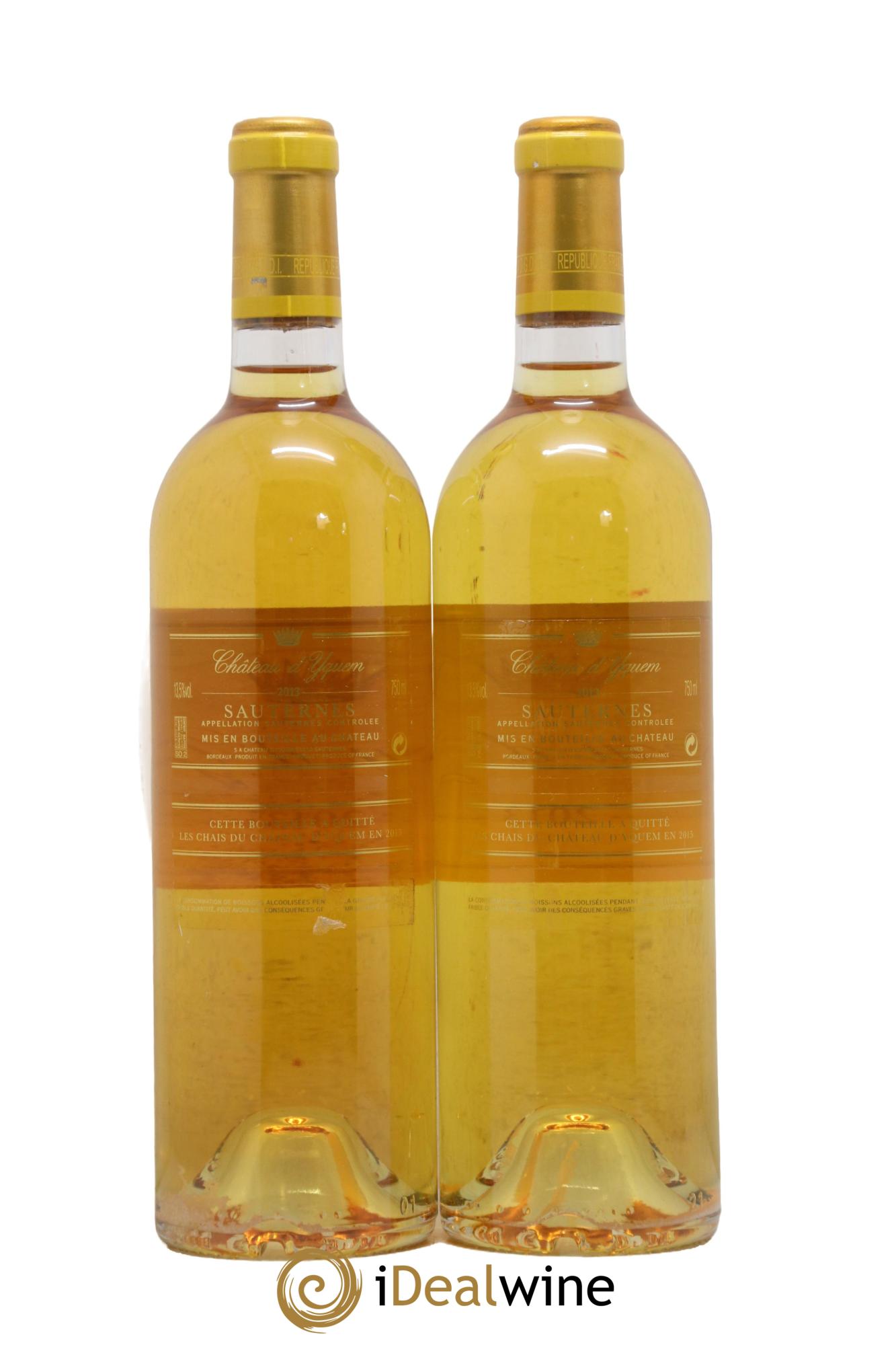 Château d' Yquem 1er Cru Classé Supérieur 2013 - Lot de 2 bouteilles - 1