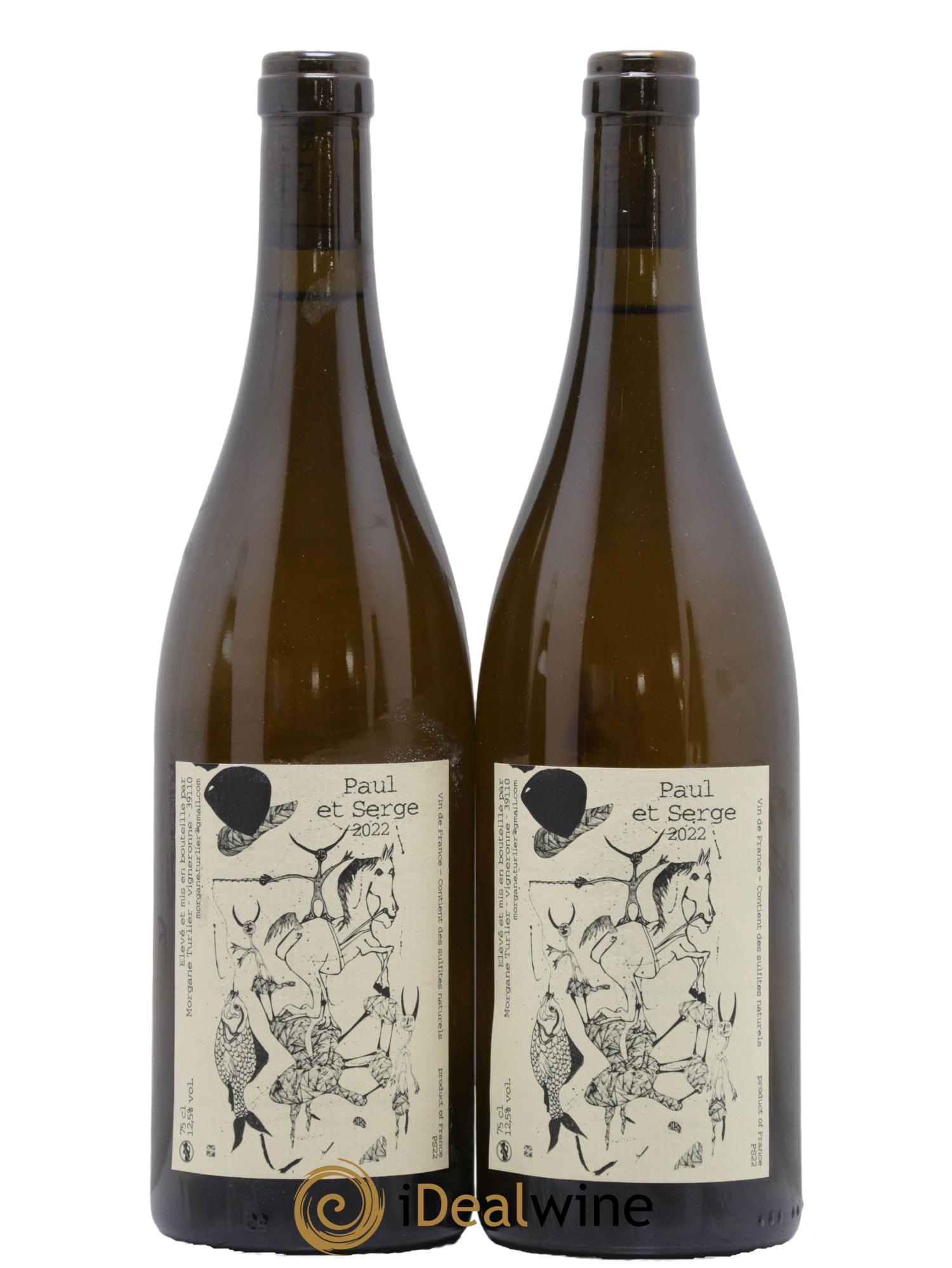 Vin de France Paul et Serge Morgane Turlier 2022 - Lot de 2 bouteilles - 0