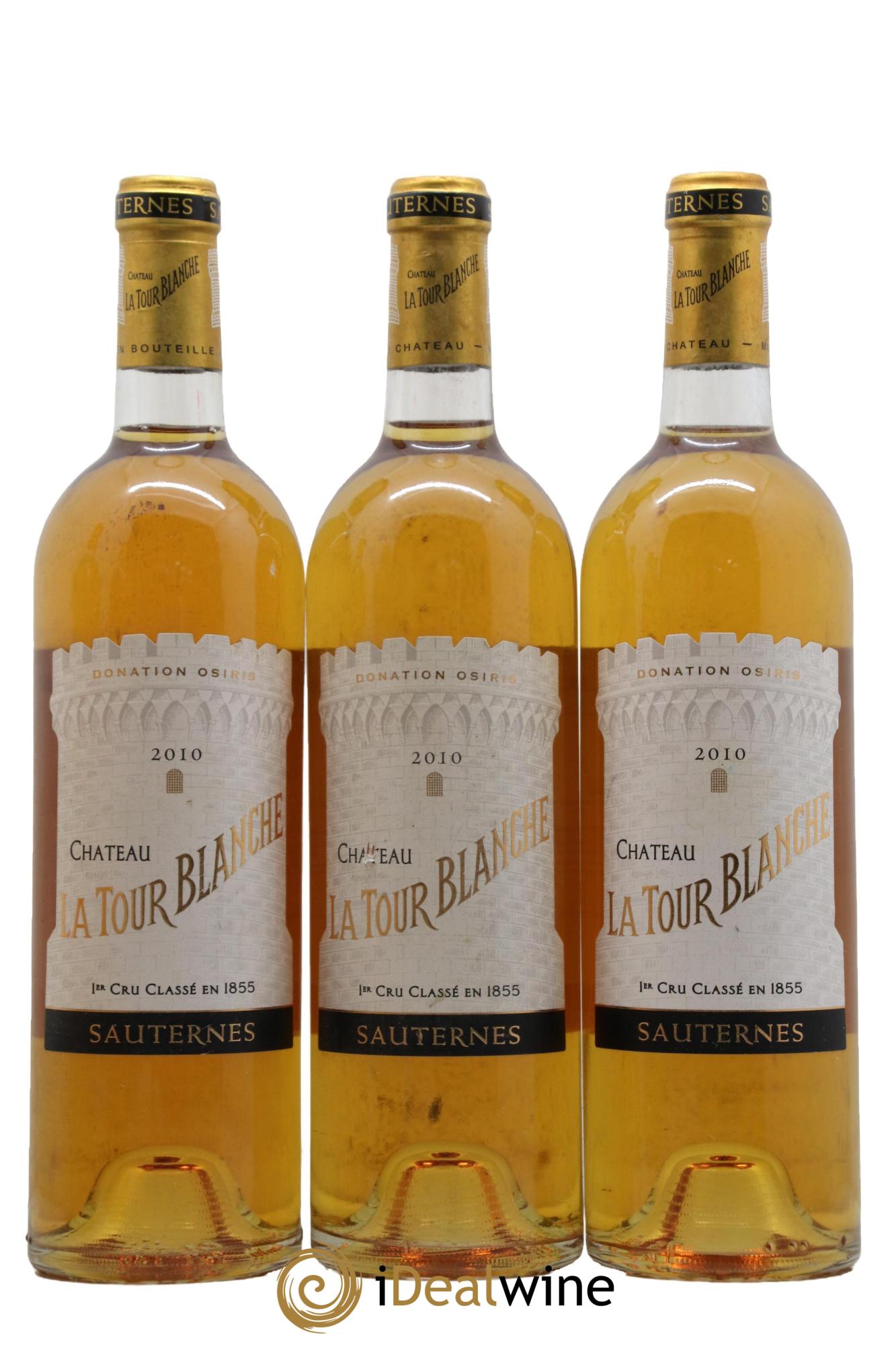 Château la Tour Blanche 1er Grand Cru Classé  2010 - Lot de 3 bouteilles - 0