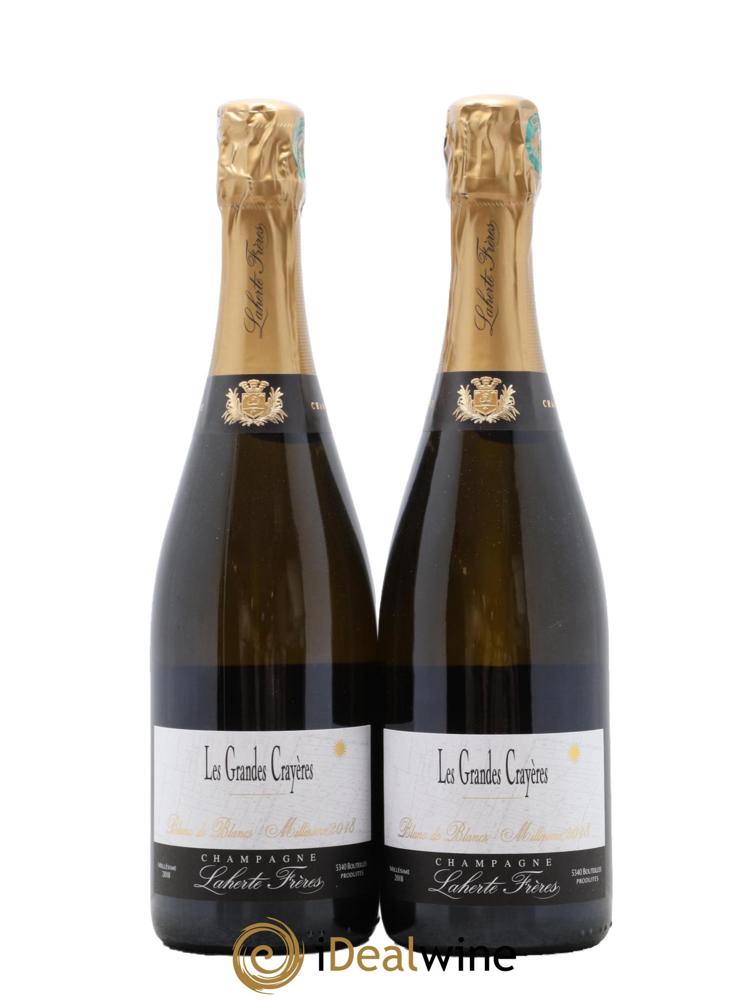 Champagne Les Grandes Crayères Maison Laherte Frères 2018 - Posten von 2 Flaschen - 0