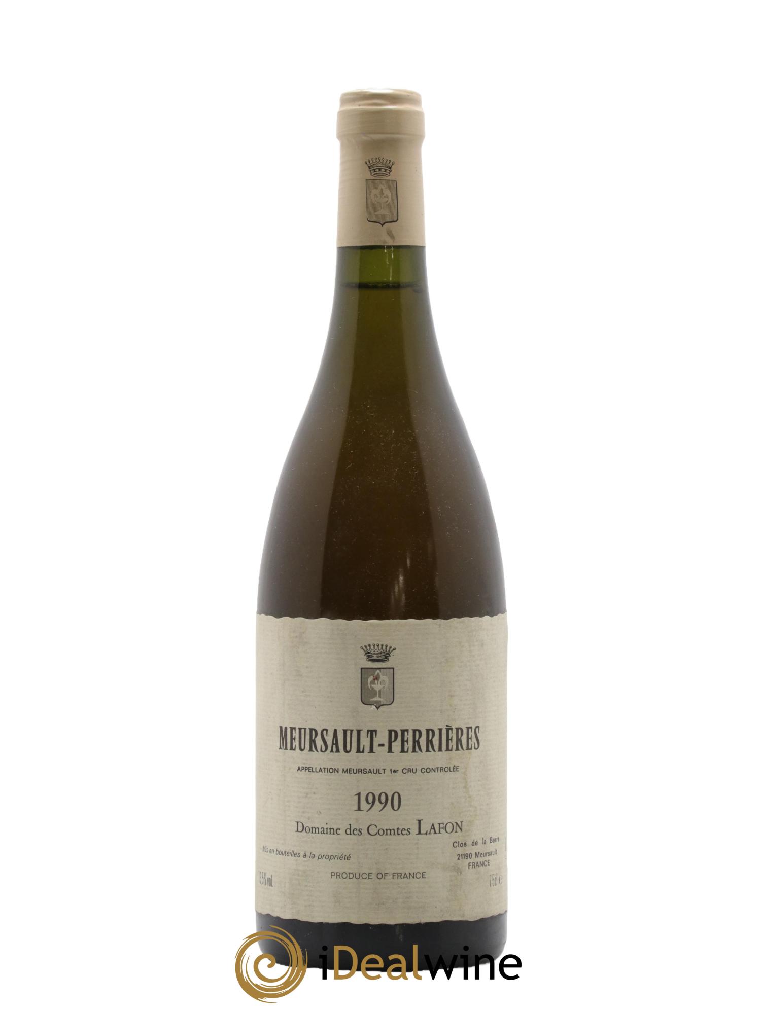 Meursault 1er Cru Perrières Comtes Lafon (Domaine des) 1990 - Lot de 1 bouteille - 0