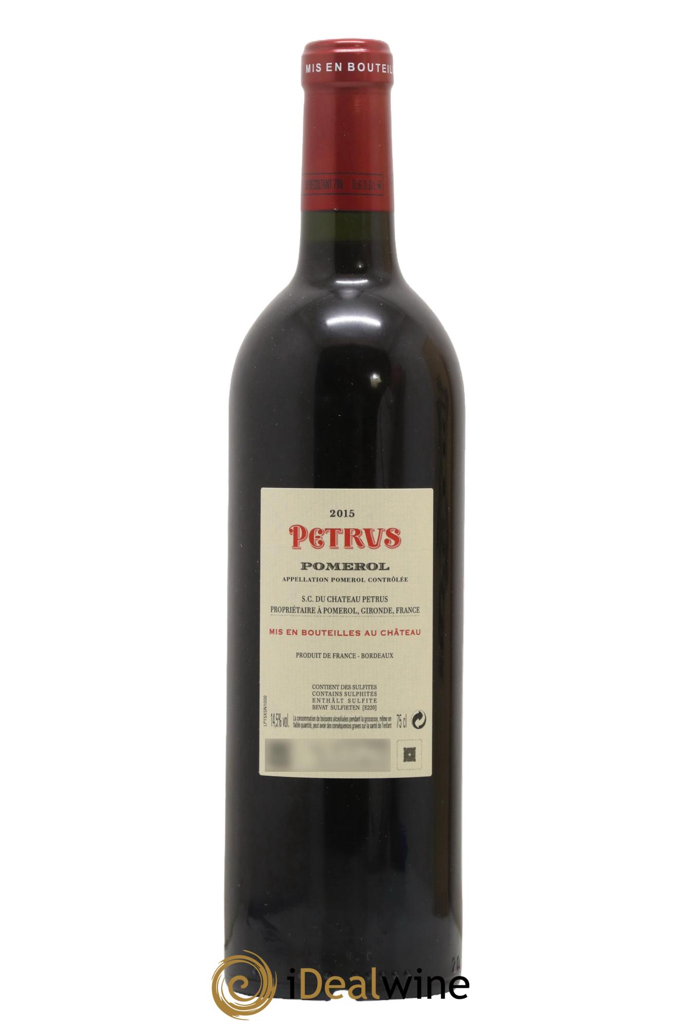 Petrus 2015 - Lot de 1 bouteille - 2