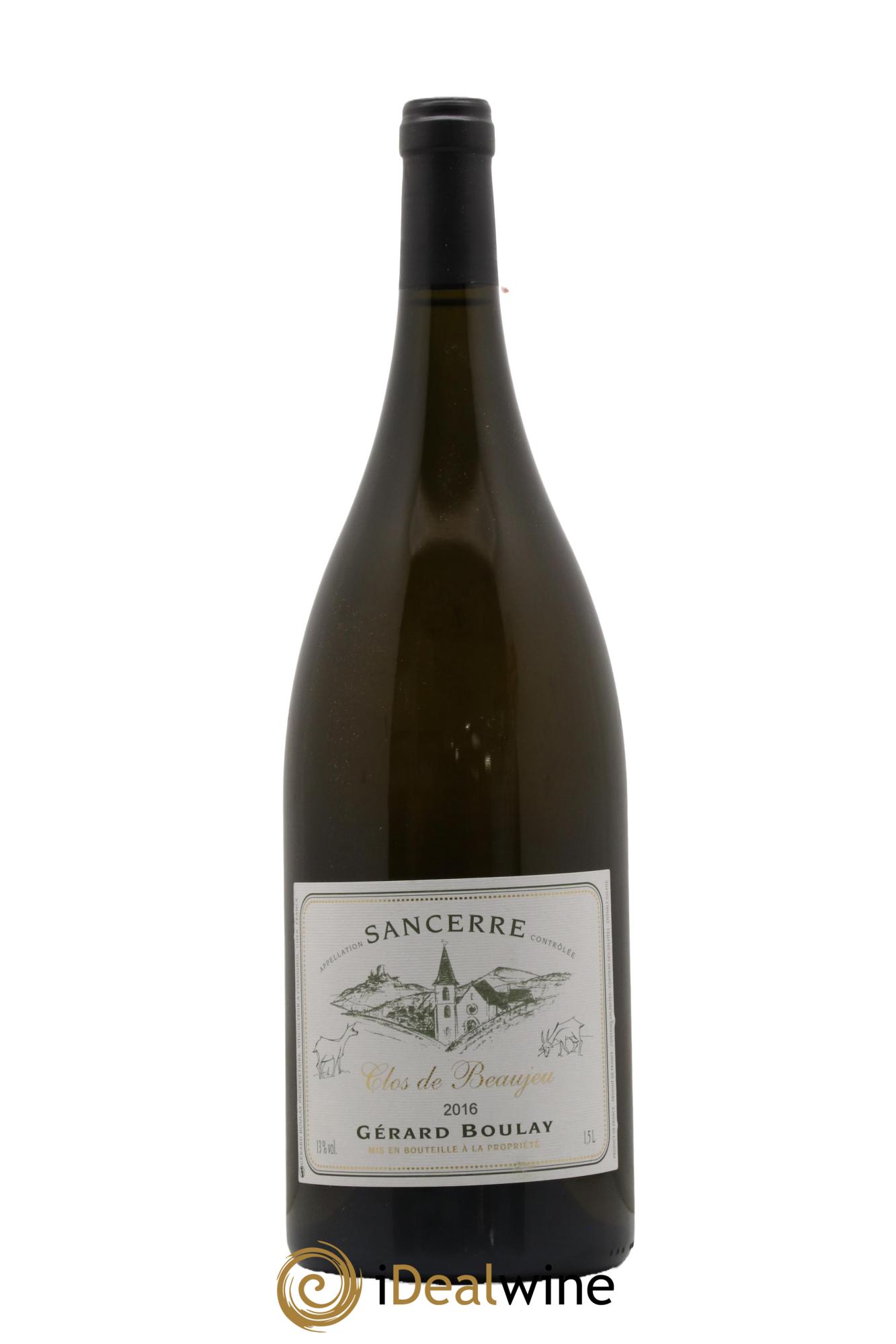 Sancerre Clos de Beaujeu Gérard Boulay  2016 - Lot of 1 magnum - 0