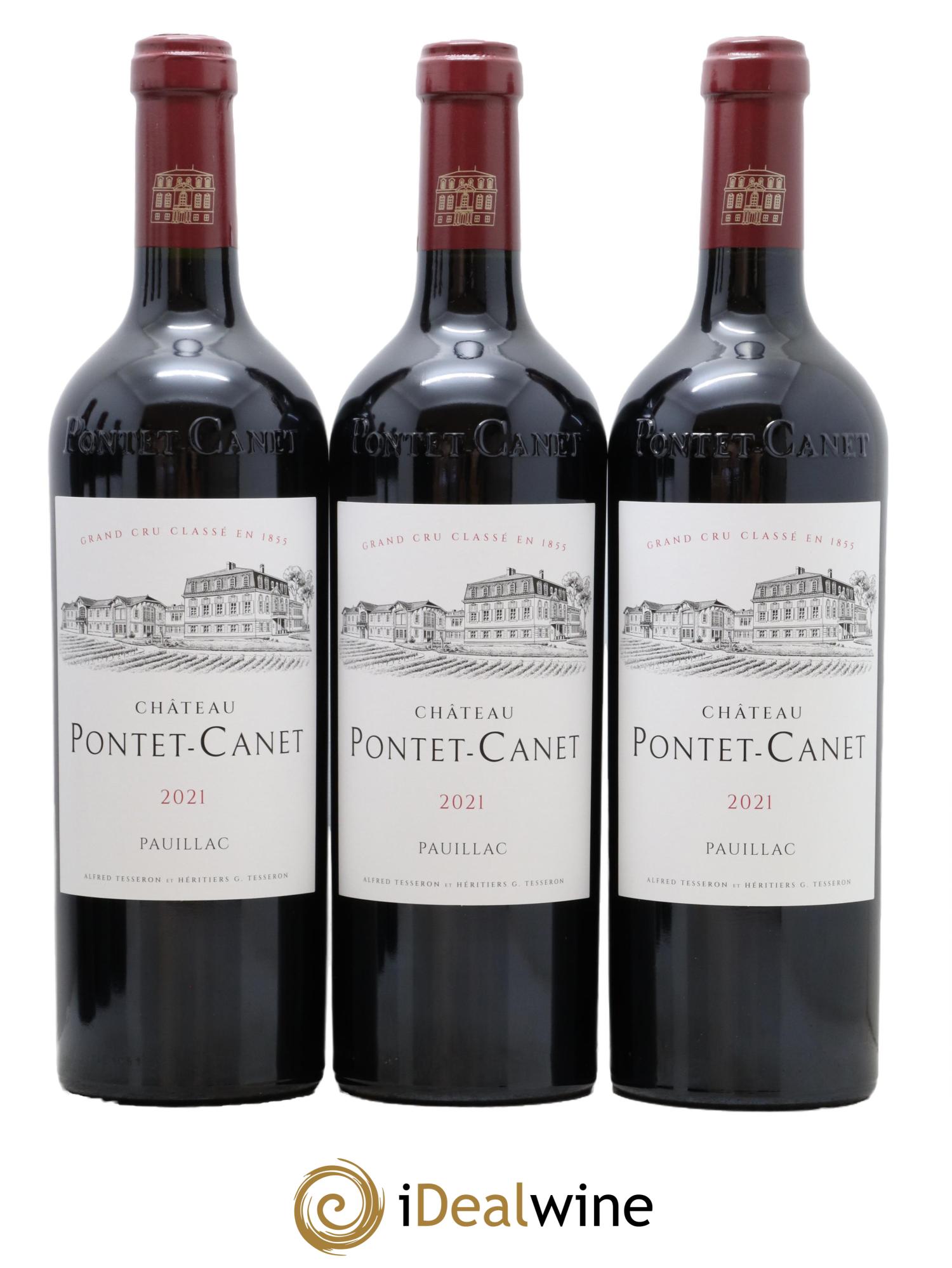 Château Pontet Canet 5ème Grand Cru Classé 2021 - Lot de 6 bouteilles - 1