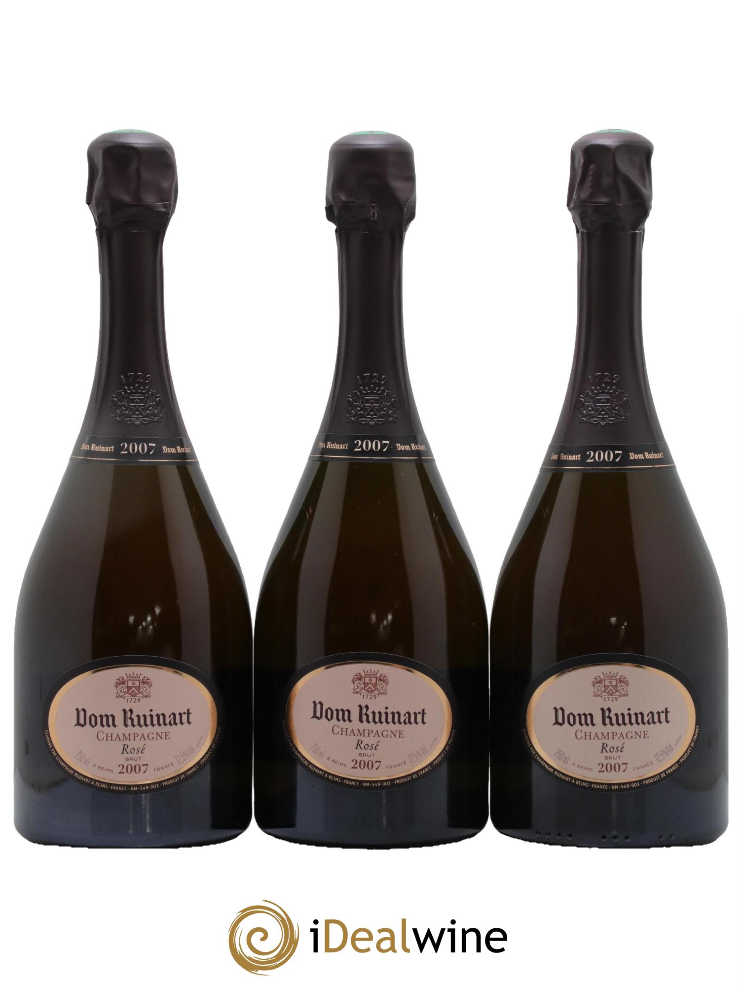 Dom Ruinart Brut Ruinart 2007 - Lot of 3 bottles - 0