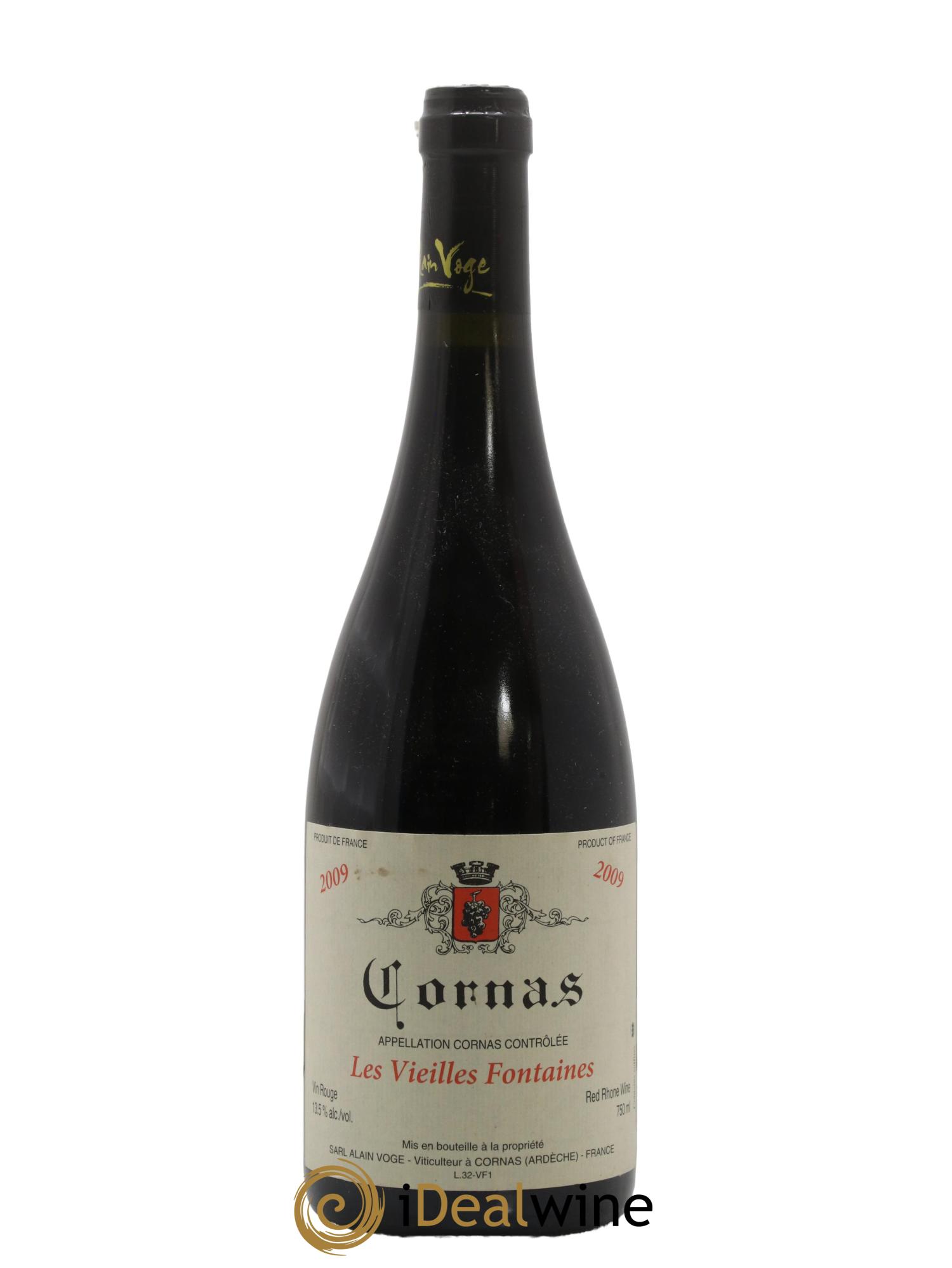 Cornas Les Vieilles Fontaines Alain Voge (Domaine) 2009 - Lot of 1 bottle - 0