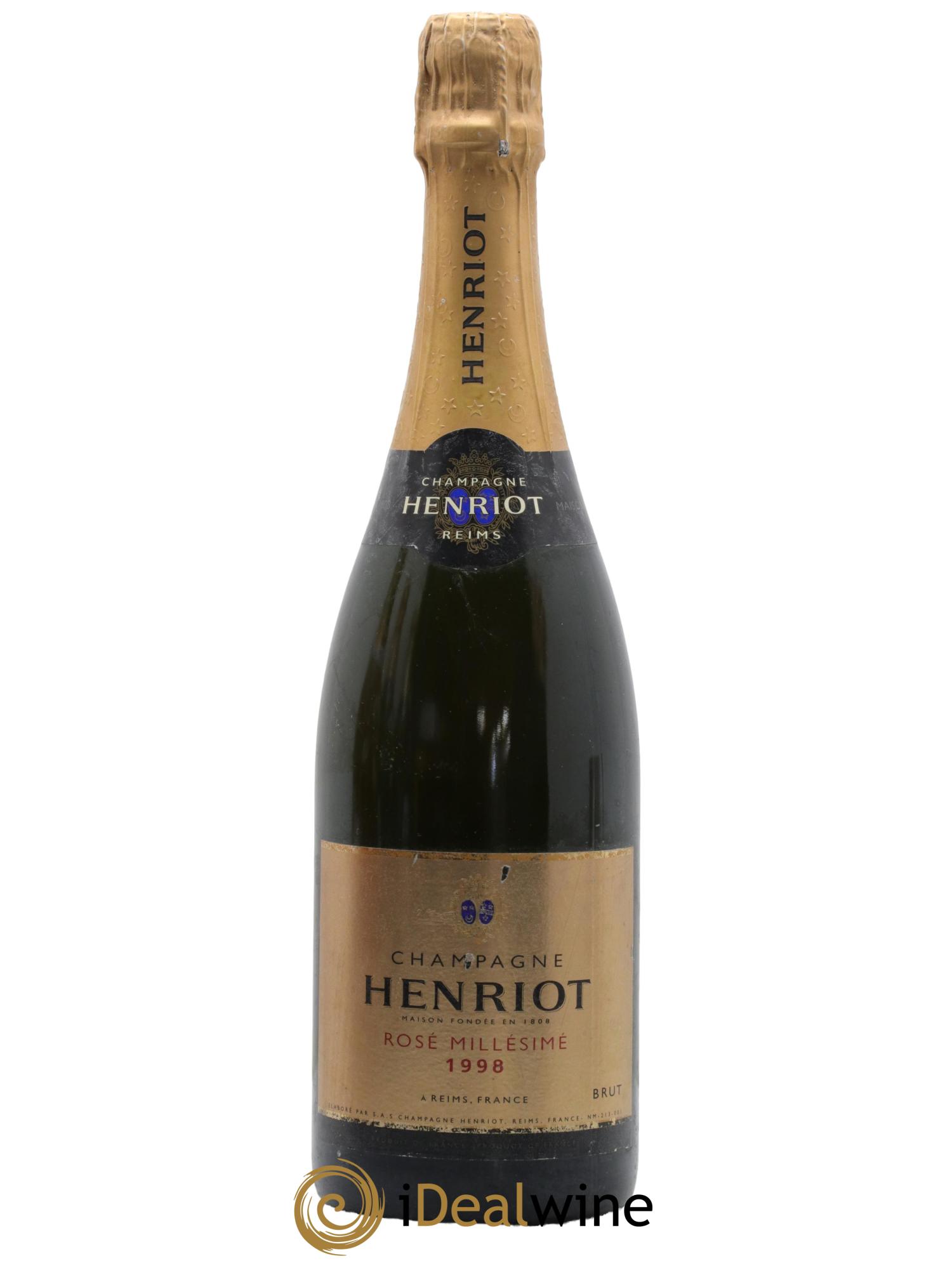 Rosé brut Henriot 1998 - Posten von 1 Flasche - 0