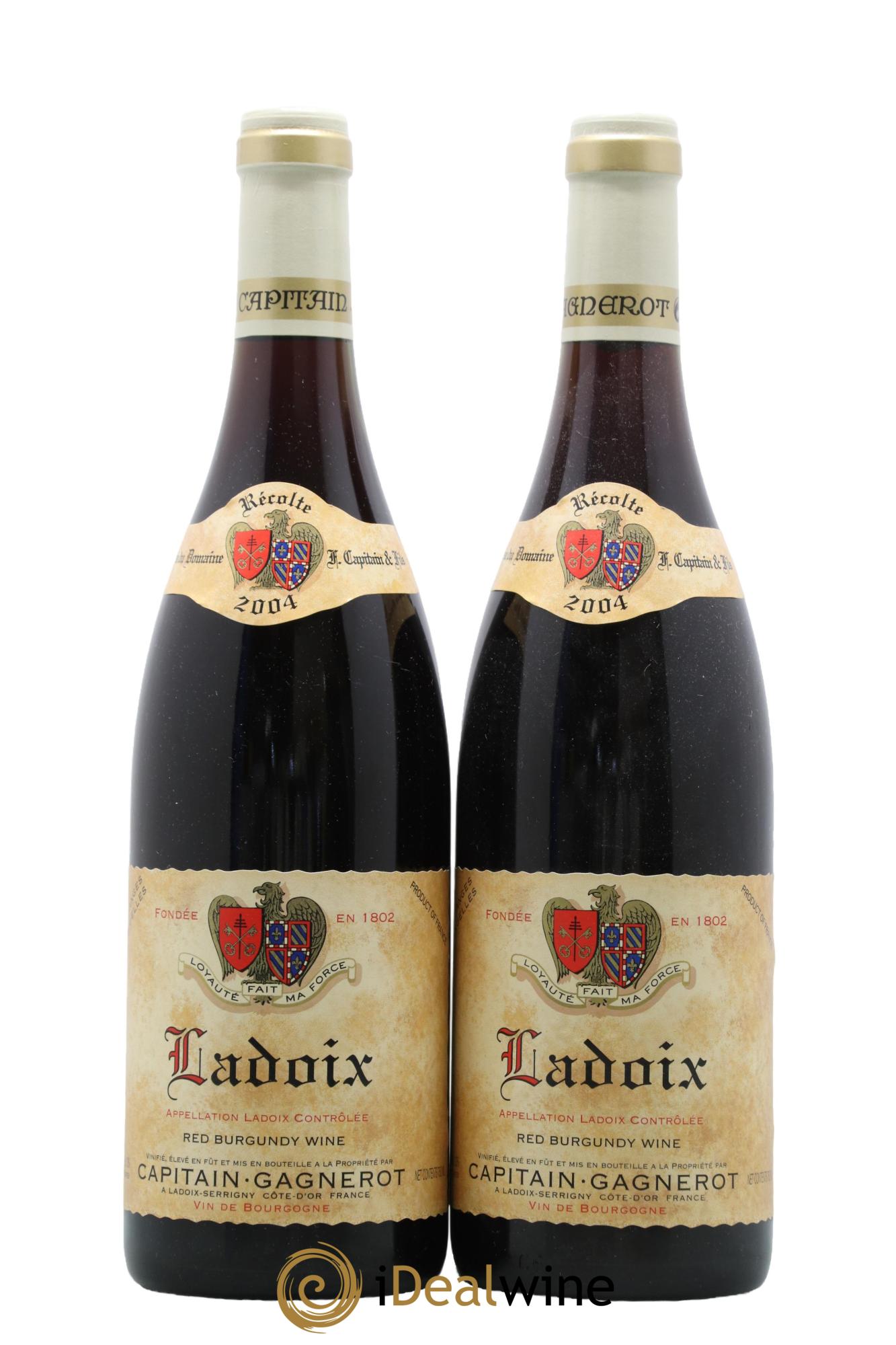 Ladoix Domaine Capitain Gagnerot 2004 - Lotto di 2 bottiglie - 0