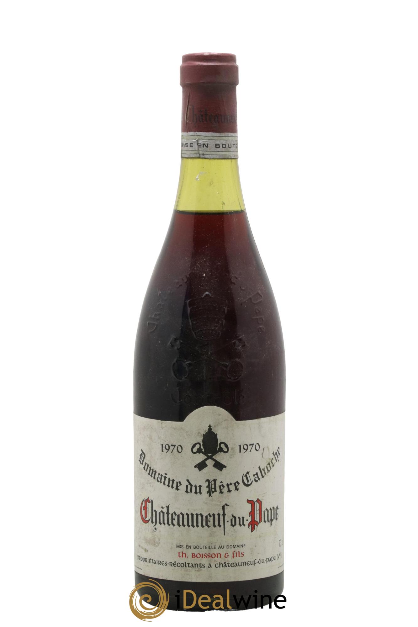 Châteauneuf-du-Pape Domaine du Père Caboche Theophile Boisson 1970 - Posten von 1 Flasche - 0